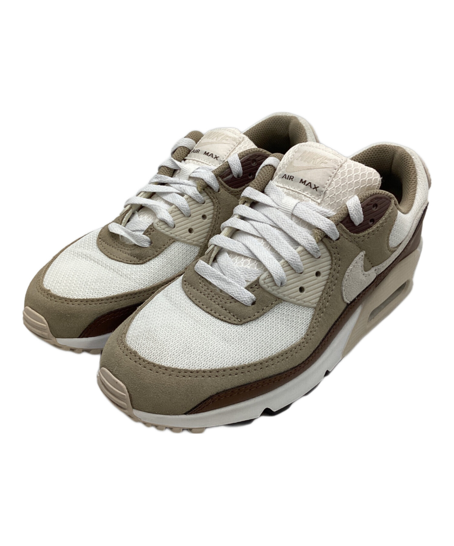中古・古着通販】NIKE (ナイキ) AIR MAX 90 ベージュ×ホワイト サイズ 