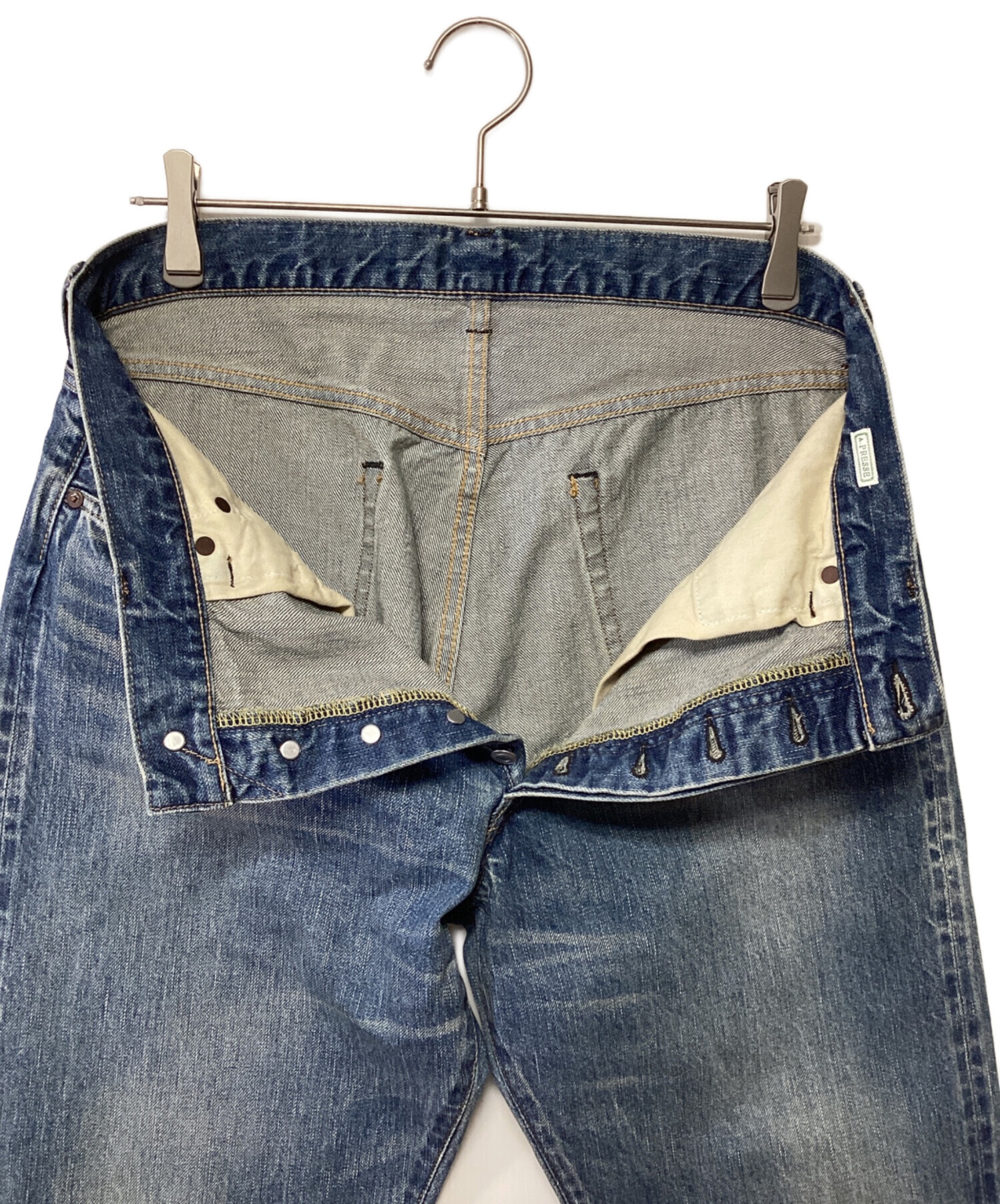 中古・古着通販】A.PRESSE (アプレッセ) ウォッシュドデニムパンツ 