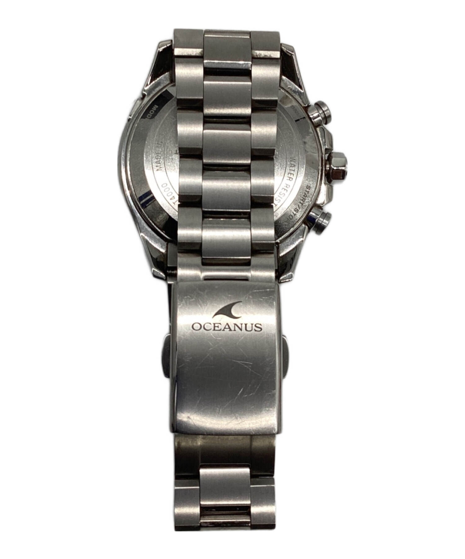 中古・古着通販】CASIO (カシオ) 腕時計 オシアナス ネイビー 