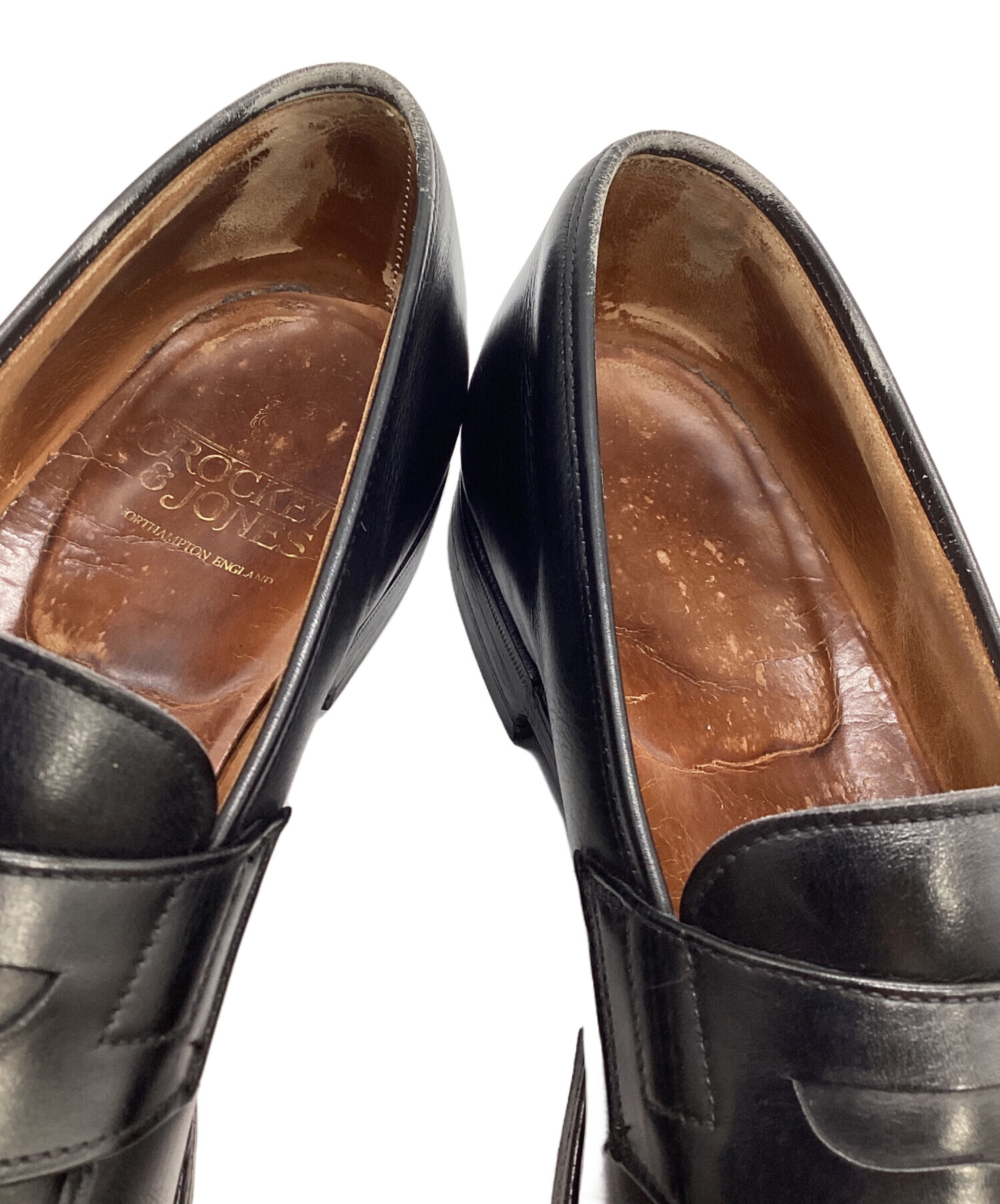 【美品】CROCKETT & JONES ローファー 8E 中古・古着通販】Crockett & Jones (クロケット＆ジョーンズ) コイン