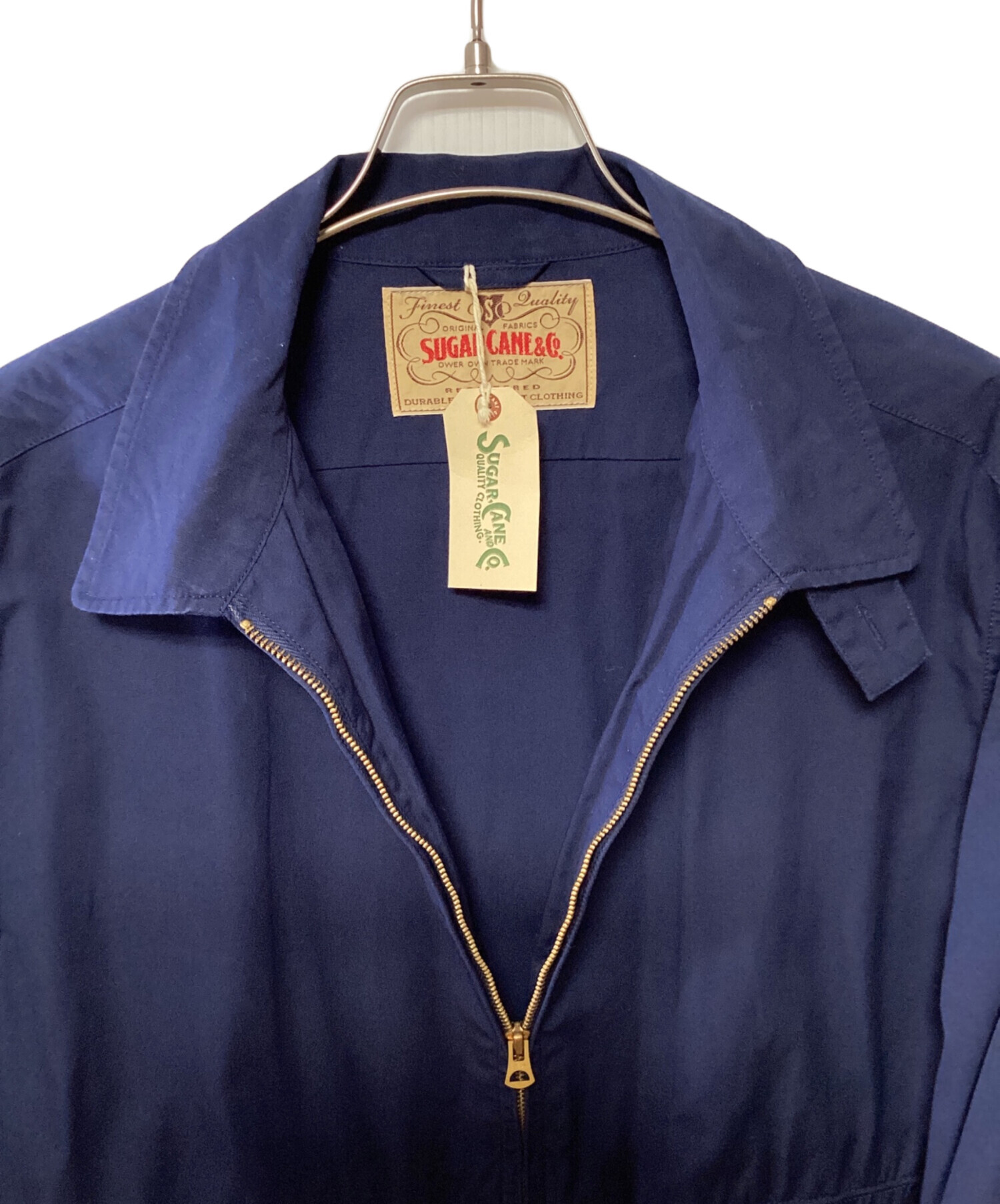 SUGAR CANE シュガーケーンウールワーク ジャケットネイビー42 中古・古着通販】SUGAR CANE (シュガーケーン) シャツジャケット
