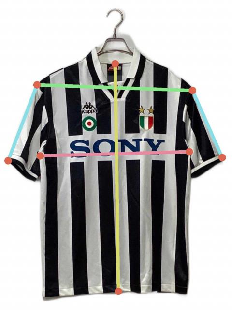【古着】ユヴェントス　94-95 ユニフォーム サイズＬ　Kappa カッパ 中古・古着通販】KAPPA (カッパ) 95-96 ユベントスゲームシャツ