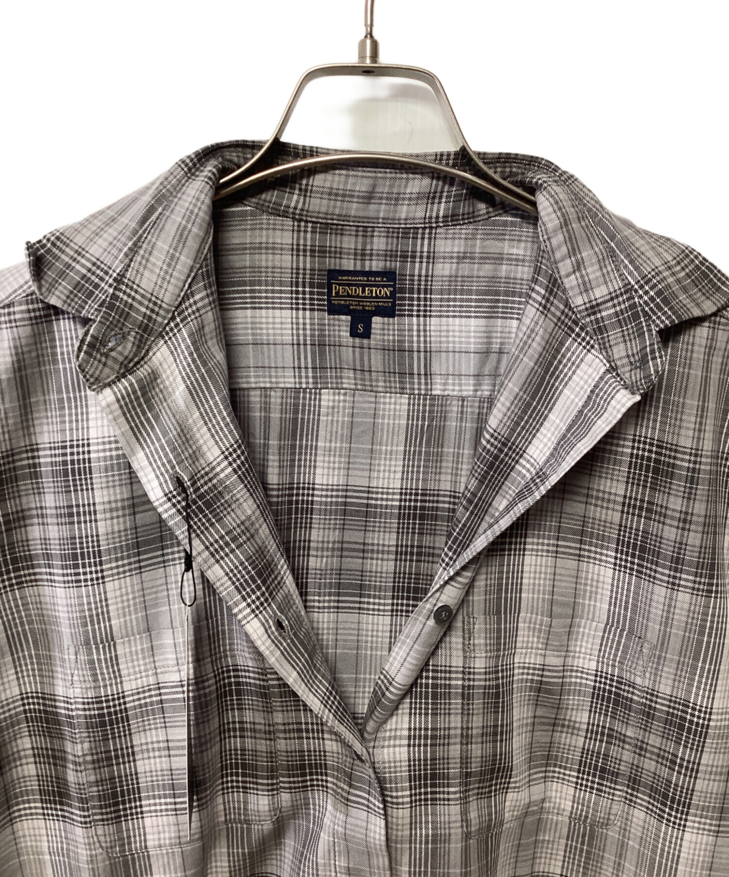 中古・古着通販】PENDLETON (ペンドルトン) チェックシャツ グレー