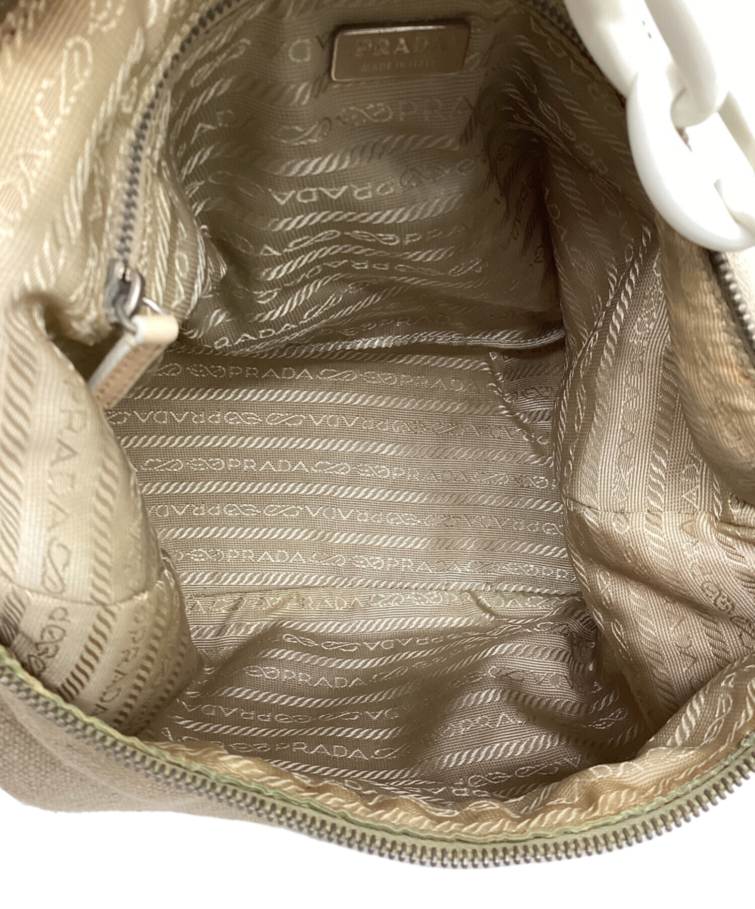 中古・古着通販】PRADA (プラダ) ワンショルダーバッグ アイボリー 