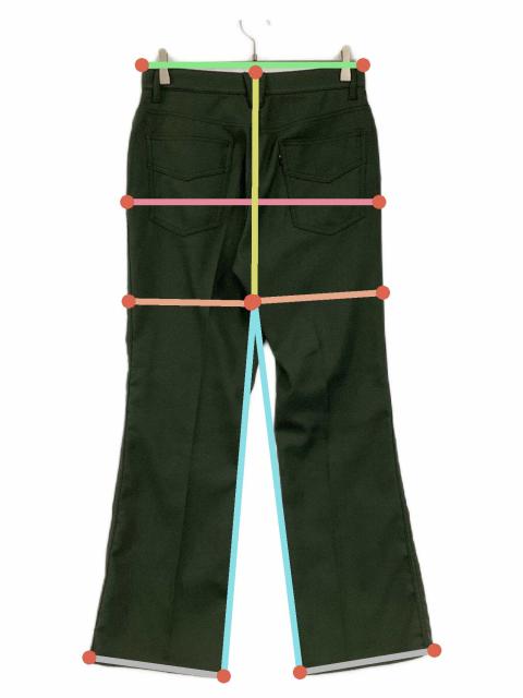 中古・古着通販】Needles (ニードルズ) フレアパンツ グリーン サイズ
