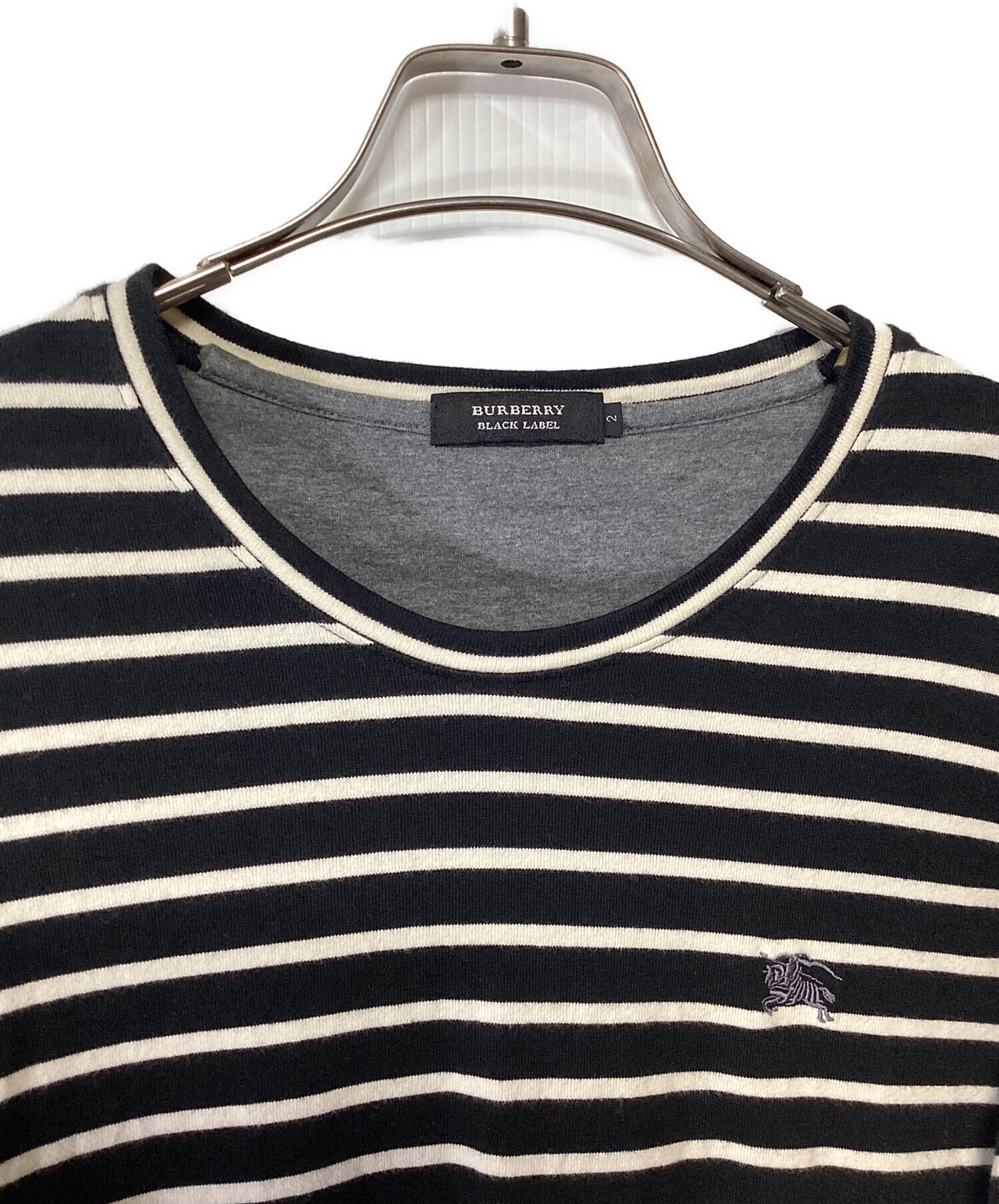 Burberry Black label 長袖Tシャツ ロンT ノバチェック 3 中古・古着
