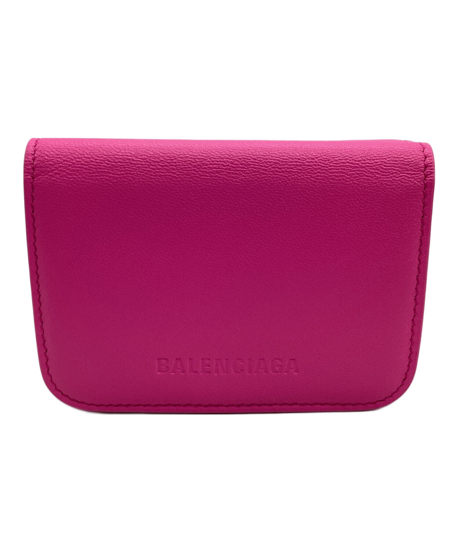 中古・古着通販】BALENCIAGA (バレンシアガ) 3つ折り財布 ピンク 