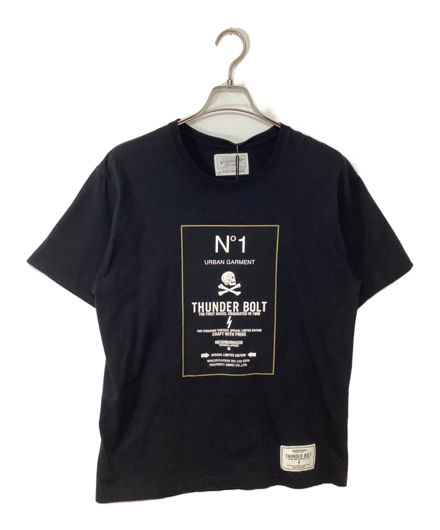 未使用品！ネイバーフットNbhd ブラック Tシャツ FIGHT ALONE 未使用品