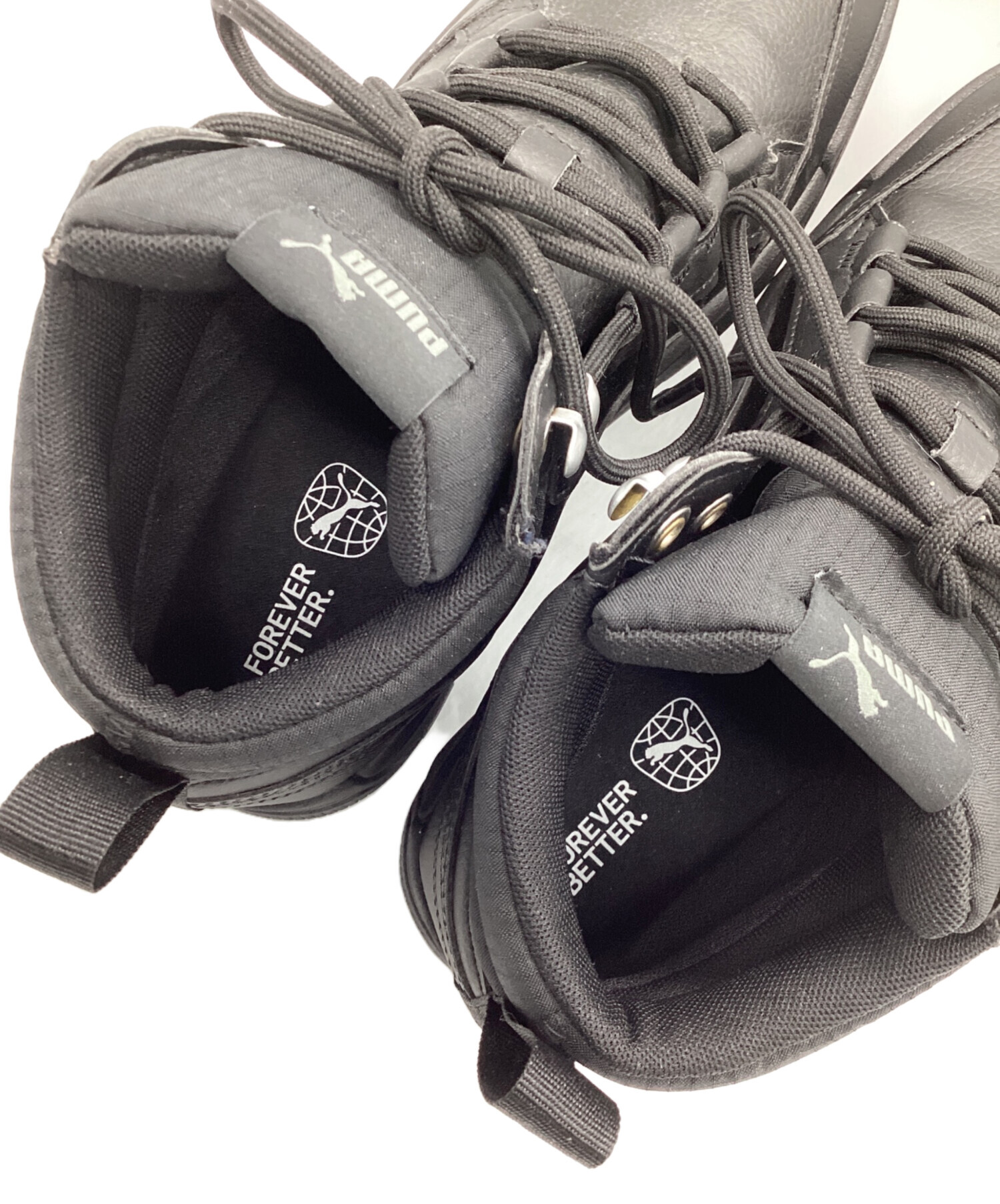 中古・古着通販】PUMA (プーマ) ハイカットスニーカー ブラック サイズ