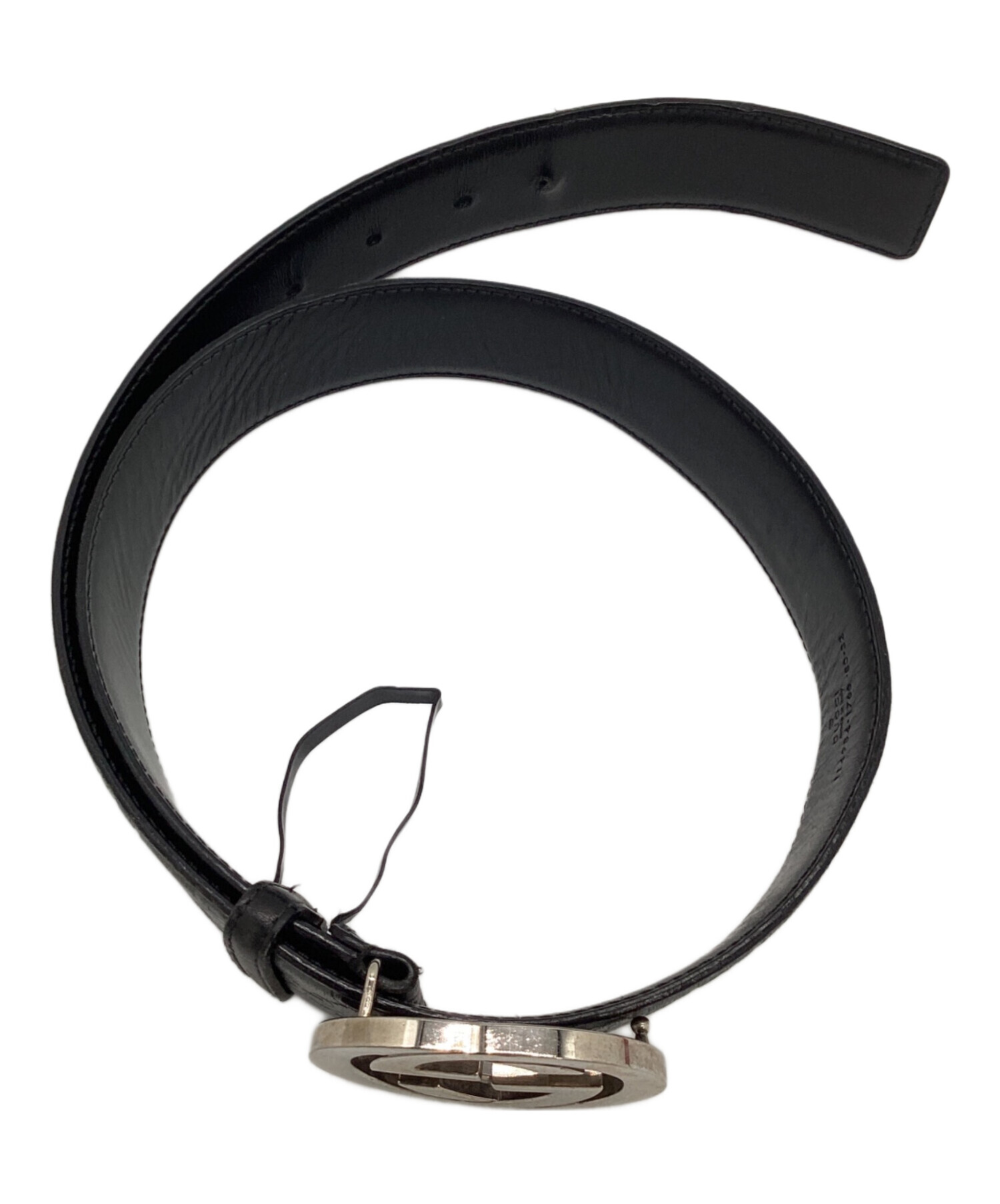 中古・古着通販】GUCCI (グッチ) インターロッキングG ベルト ブラック  