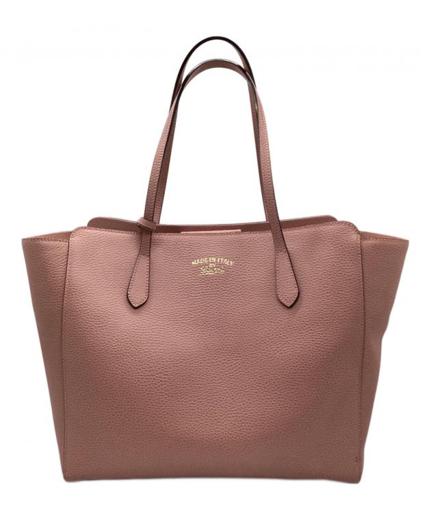 中古・古着通販】GUCCI (グッチ) スウィングトートバッグ ピンク