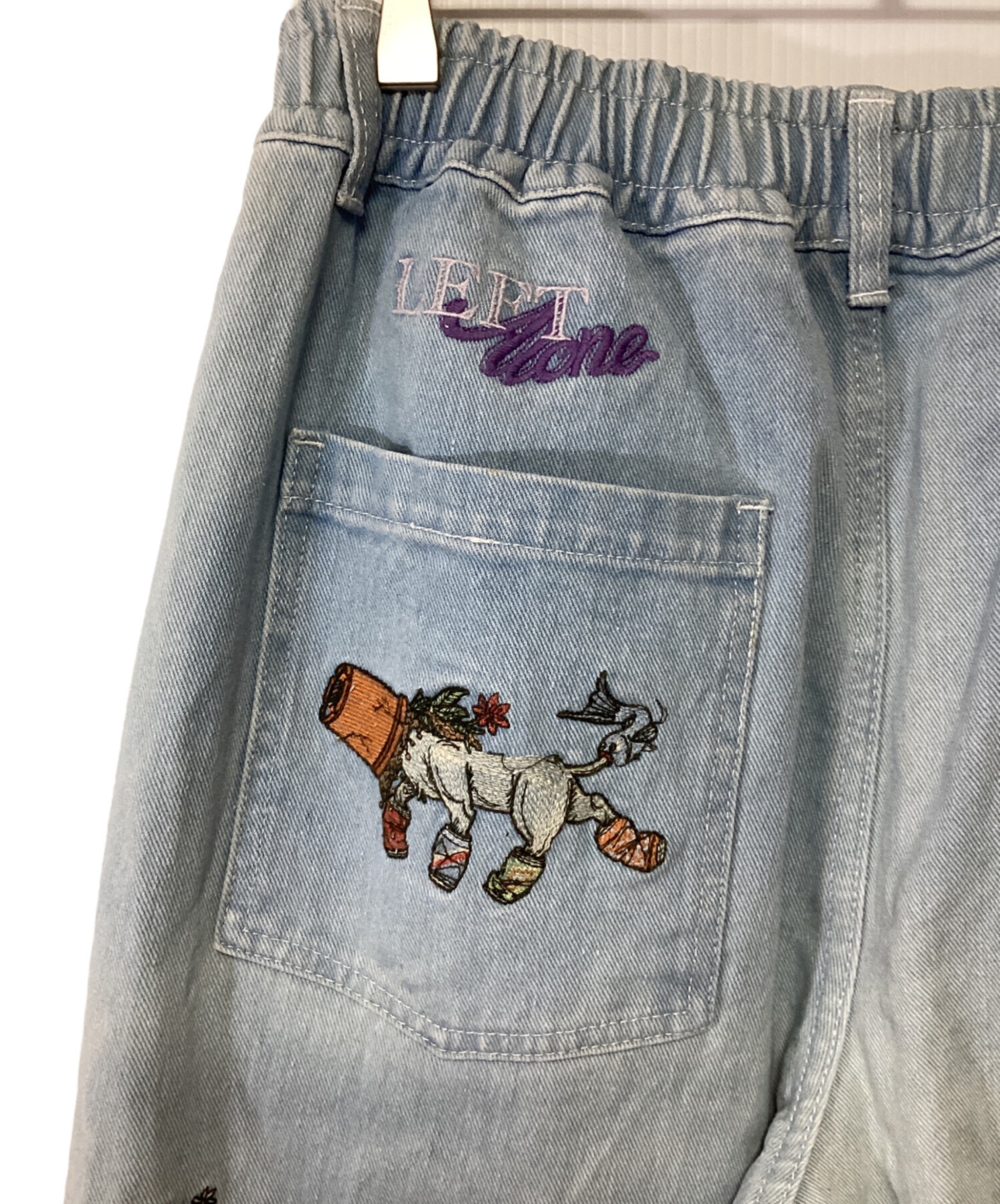 中古・古着通販】Left Alone (レフトアローン) 刺繍デニムパンツ