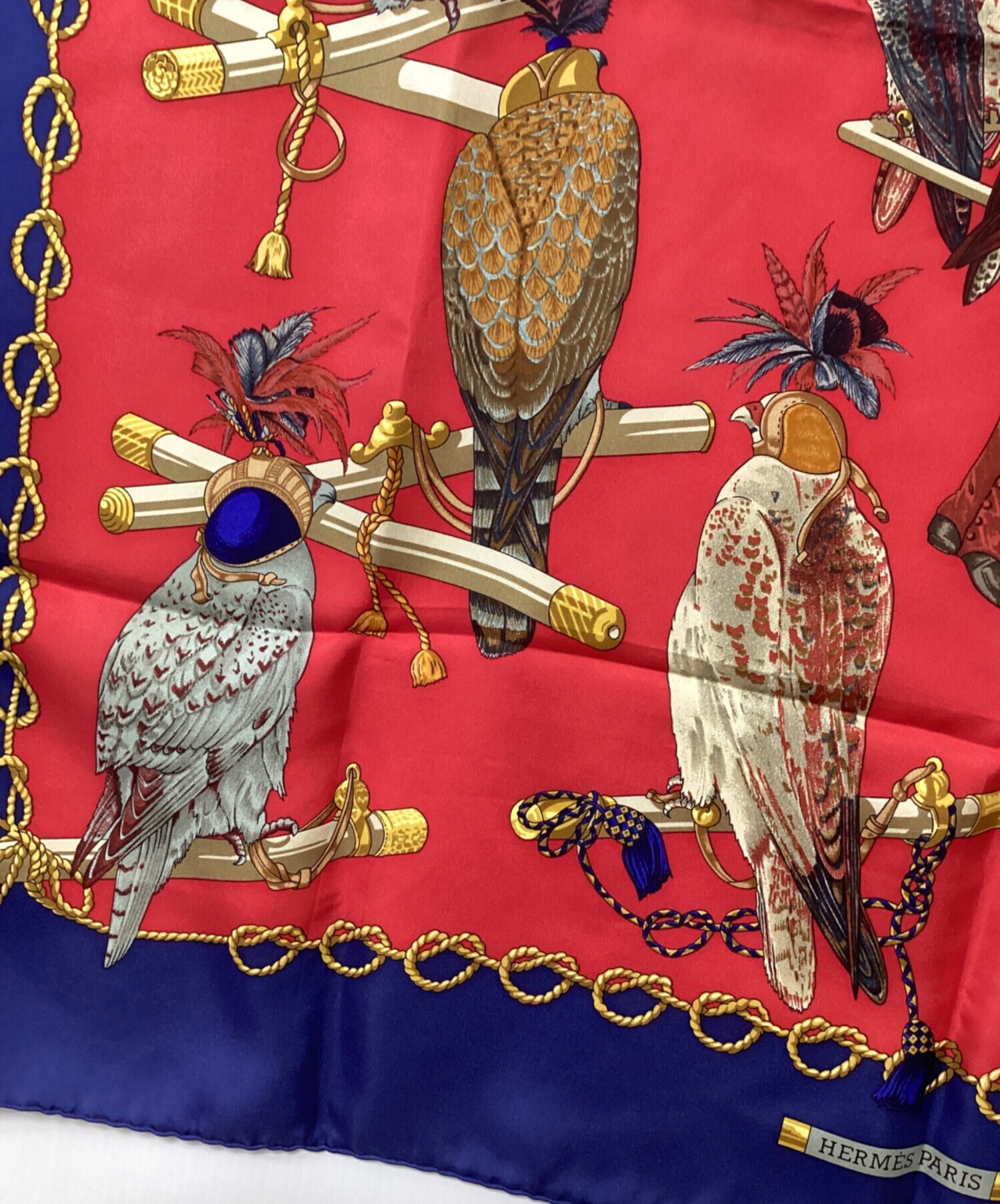 エルメス カレ 90 LES OISEAUX DU ROY レディース