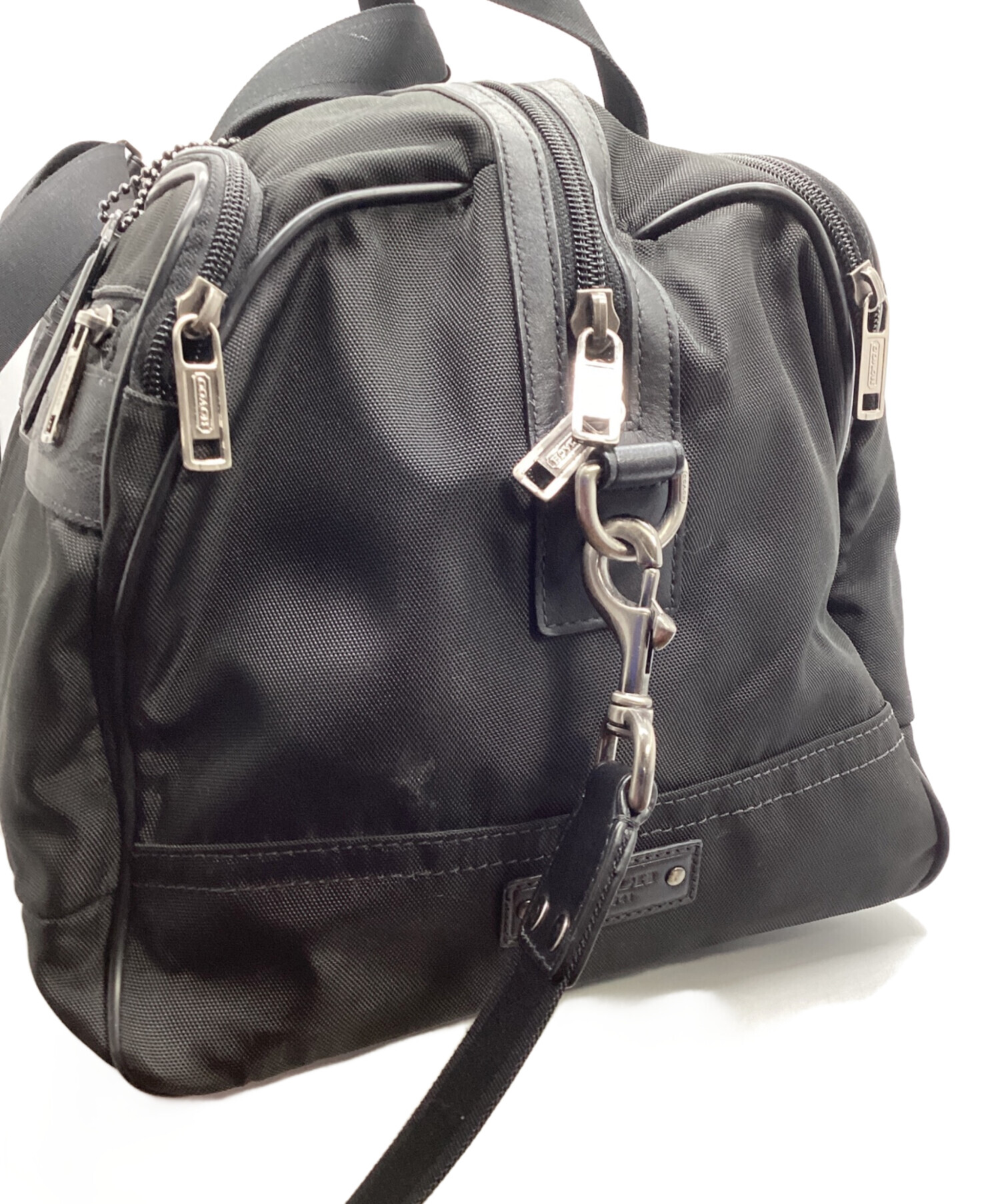 中古・古着通販】COACH (コーチ) 2WAYボストンバッグ ブラック