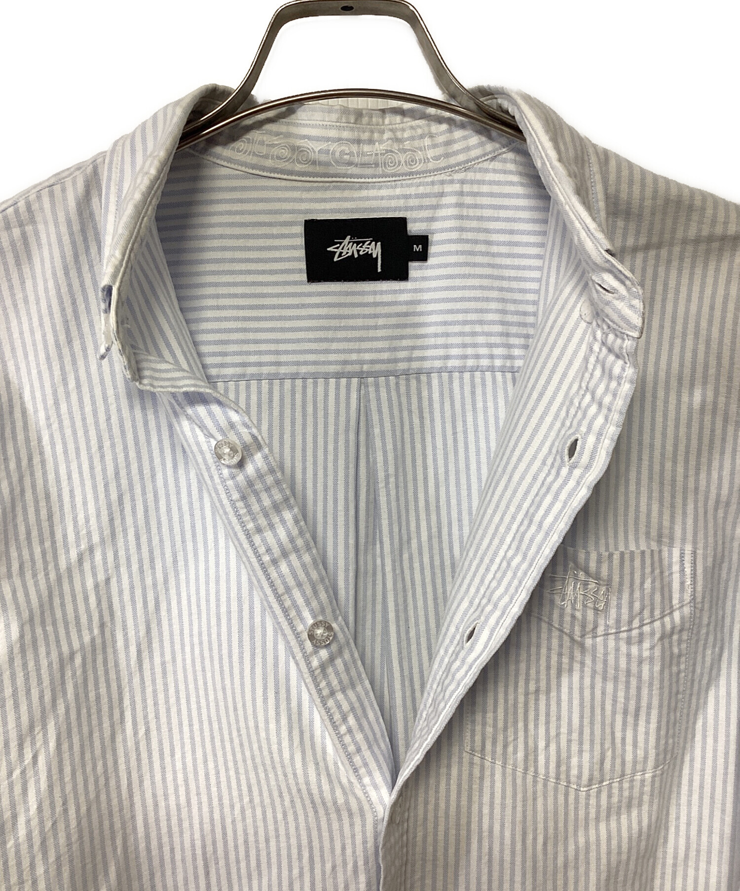 中古・古着通販】stussy (ステューシー) 長袖シャツ スカイブルー