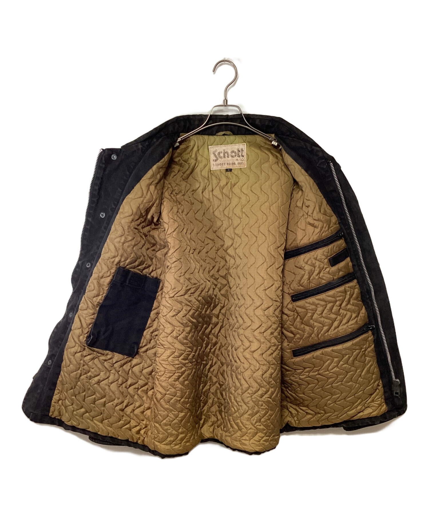 中古・古着通販】Schott (ショット) ダックジャケット ブラック サイズ