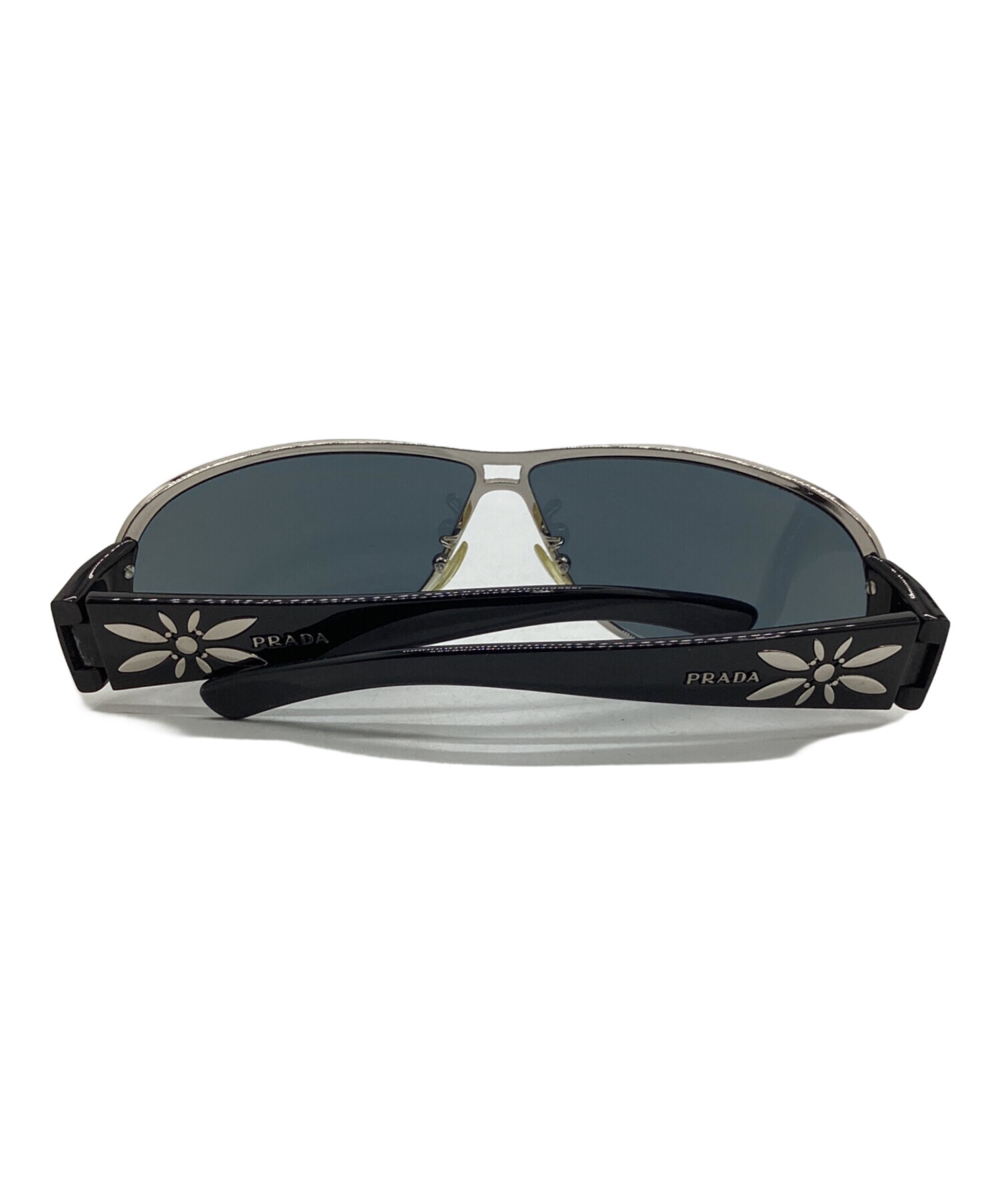 中古・古着通販】PRADA (プラダ) サングラス ブラック×シルバー サイズ 