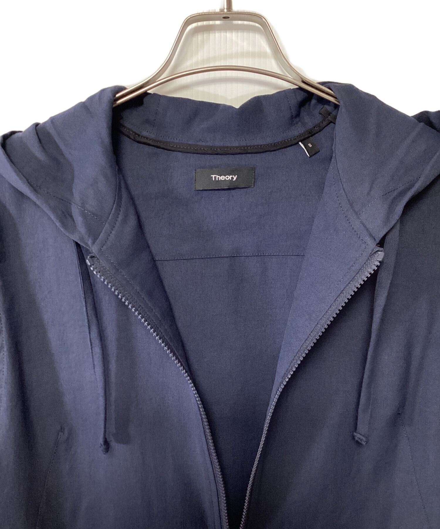 中古・古着通販】theory (セオリー) HOODIE-JKT ネイビー サイズ:S