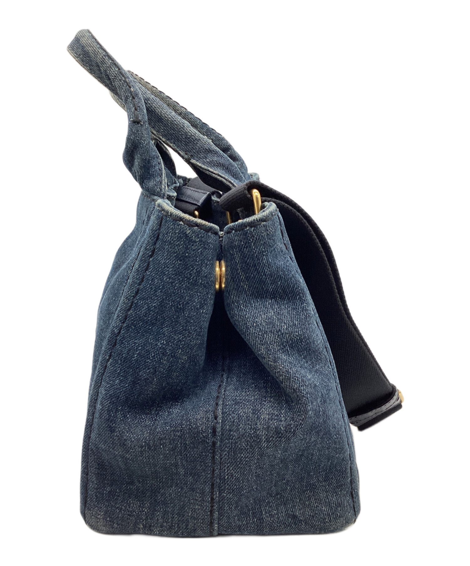中古・古着通販】PRADA (プラダ) ショルダーバッグ カナパ インディゴ 