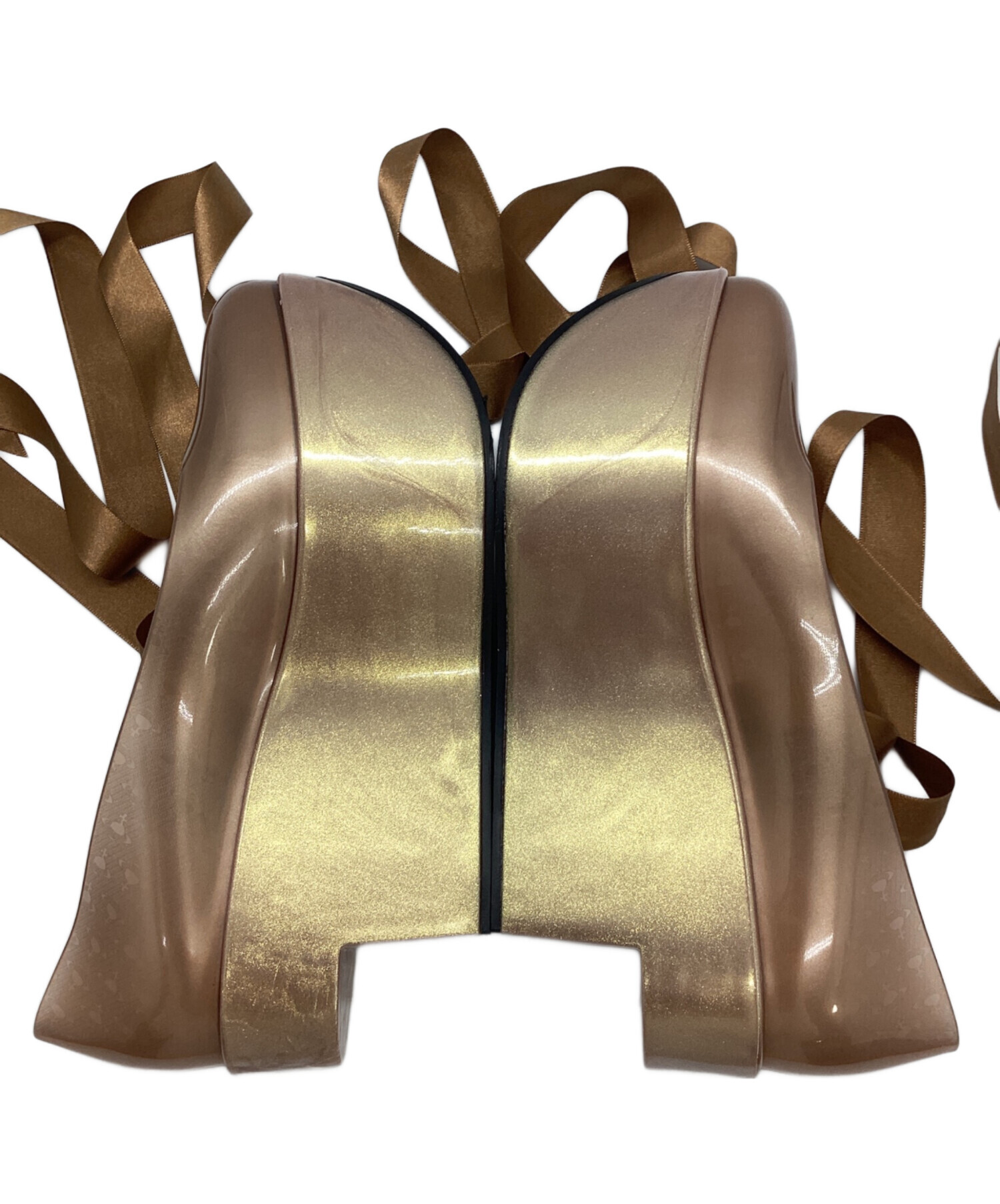 Vivienne×melissa ロッキンホースバレリーナ ゴールド 24cm ヴィヴィアンウエストウッド×Melissa / メリッサ ロッキンホース