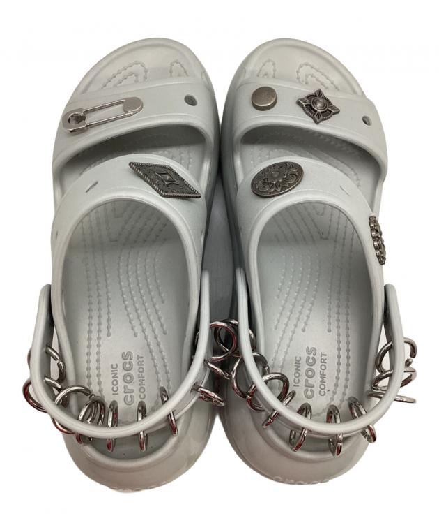 中古・古着通販】crocs (クロックス) 厚底サンダル Mege Crush グレー