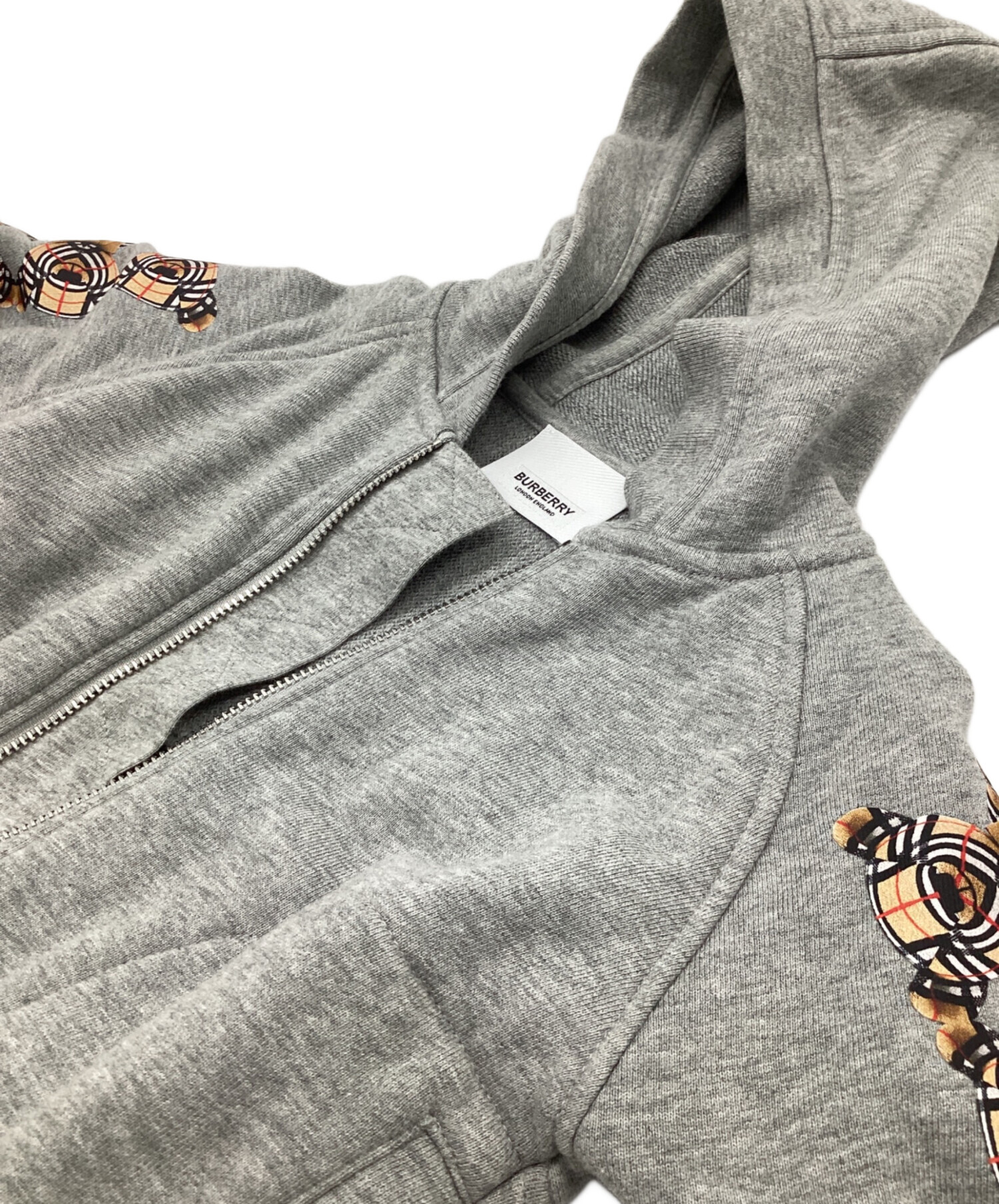 中古・古着通販】BURBERRY (バーバリー) ジップパーカー トーマスベア