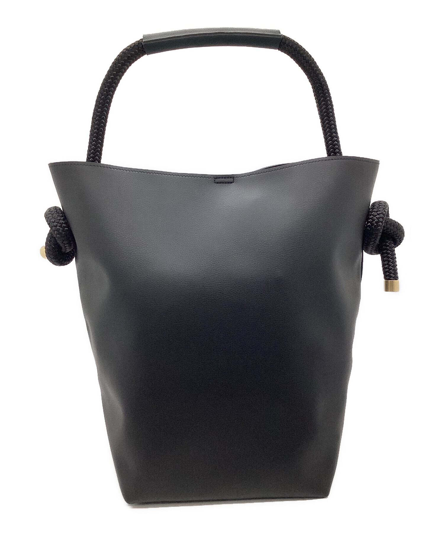 中古・古着通販】ZUCCA (ズッカ) YACHT ROPE BAG ブラック×グリーン 