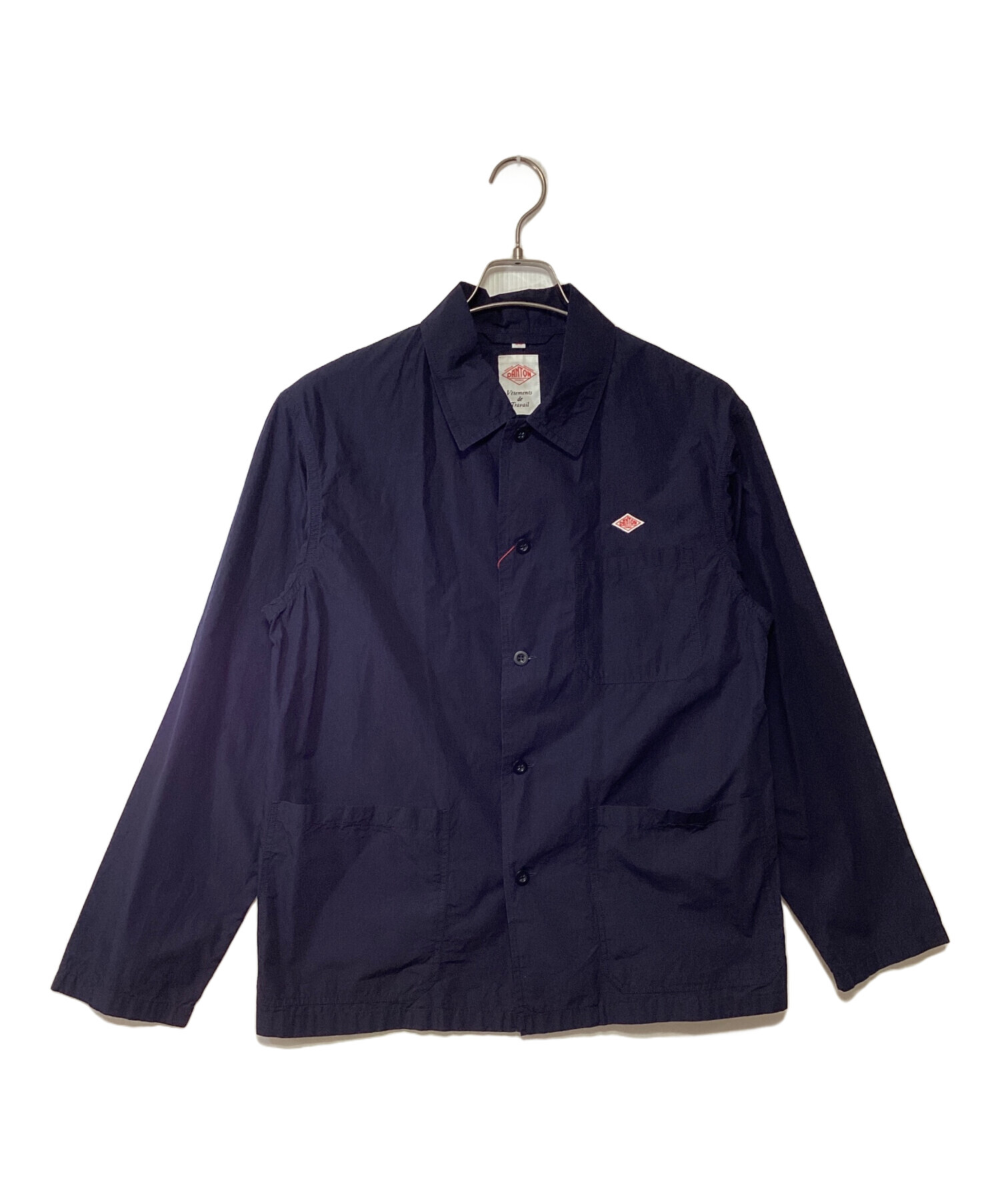 中古・古着通販】DANTON (ダントン) 長袖シャツ ネイビー サイズ:38 未 