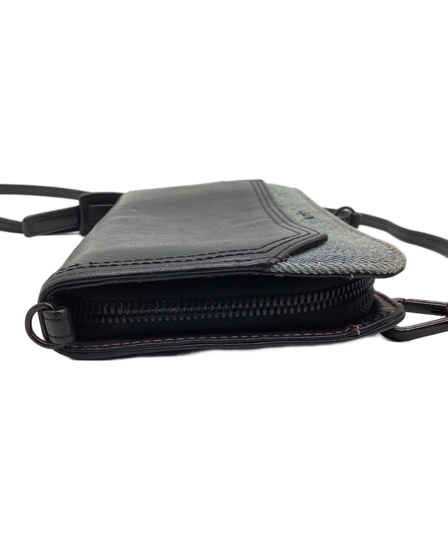 中古・古着通販】DIESEL (ディーゼル) ショルダーウォレット ブラック 