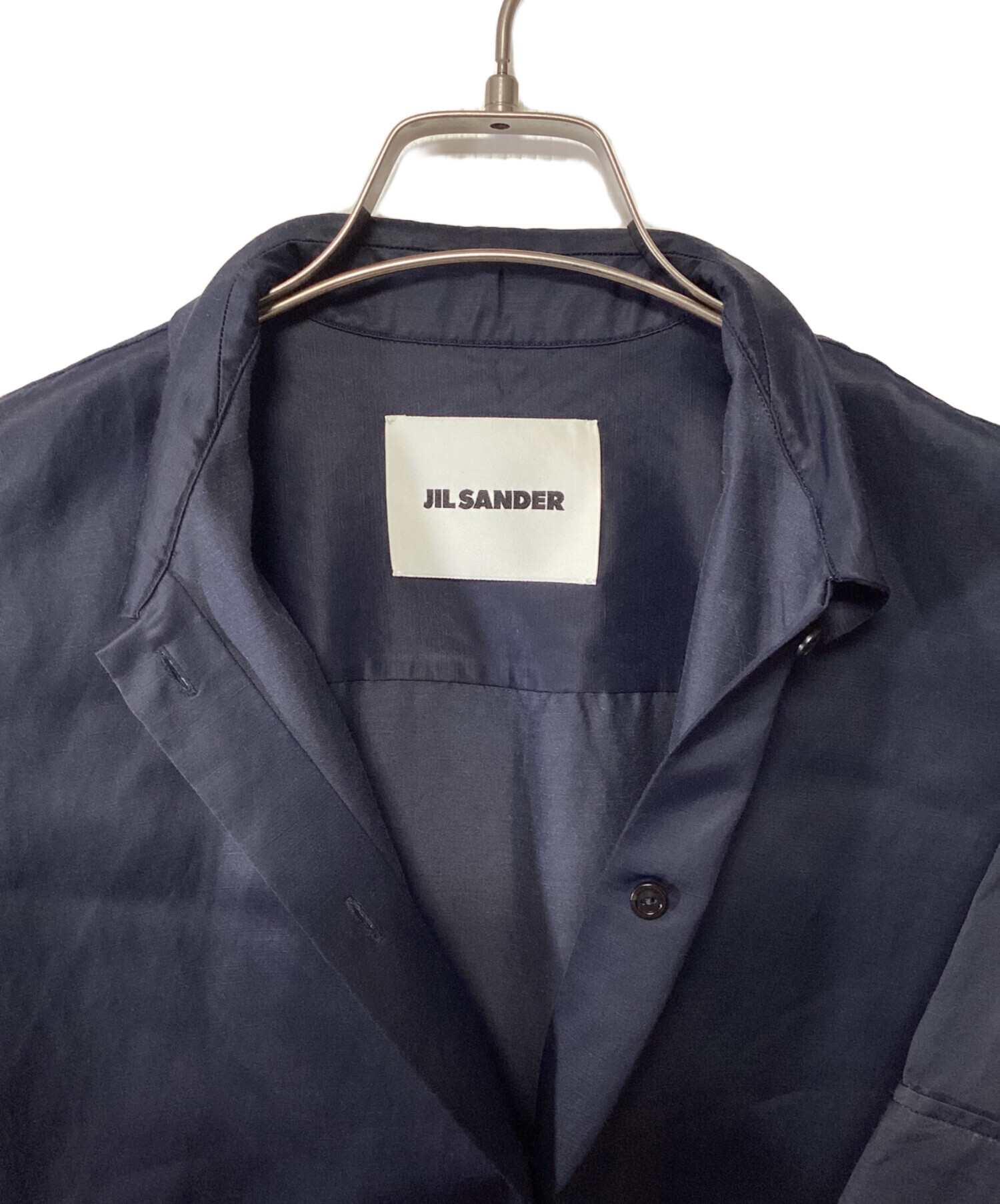 中古・古着通販】JIL SANDER (ジルサンダー) 半袖シャツ ネイビー