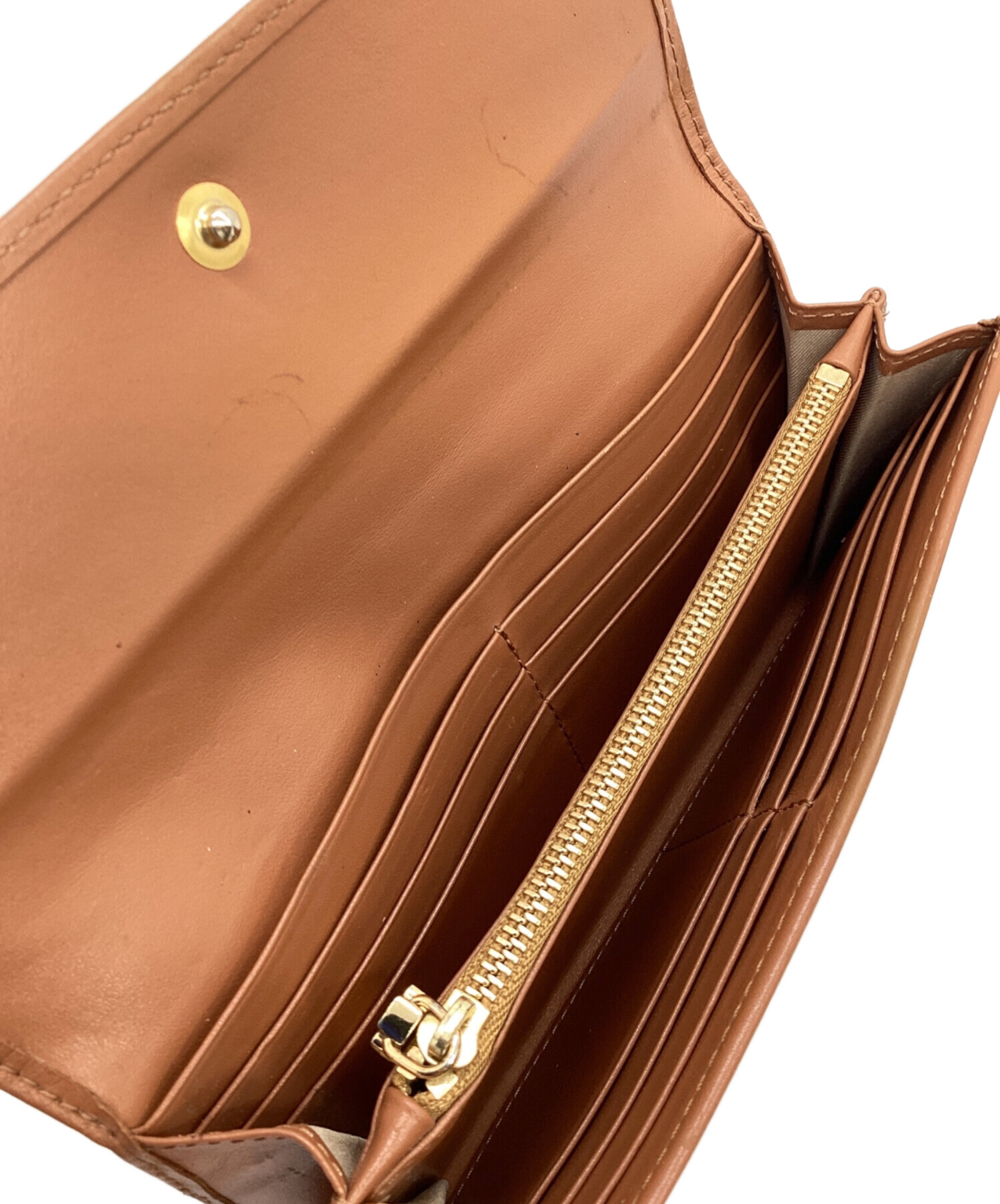 中古・古着通販】PRIMA CLASSE (プリマクラッセ) 長財布 ブラウン