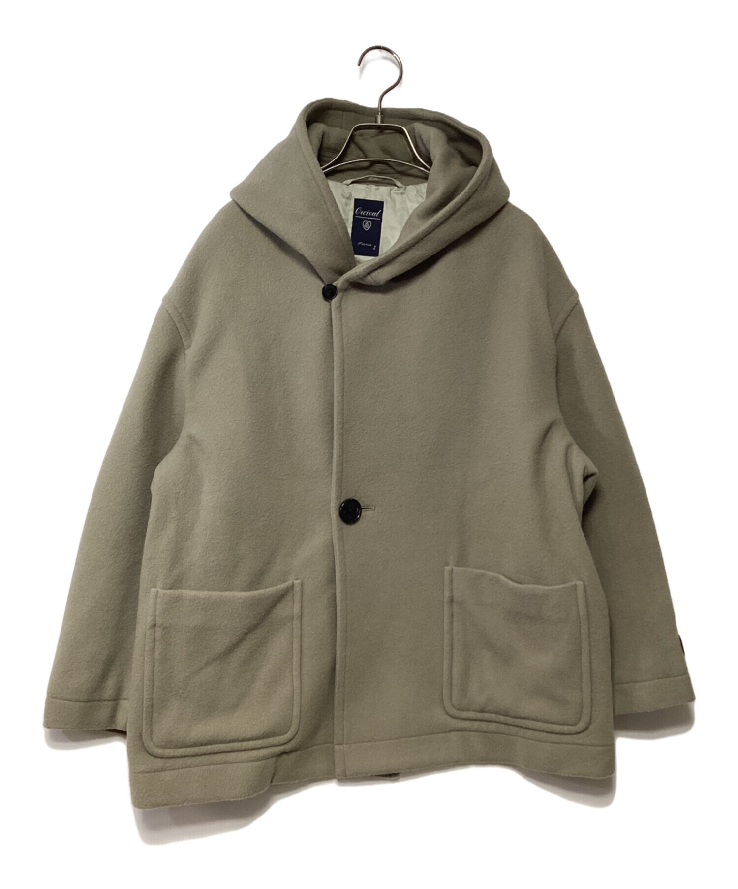 中古・古着通販】ORCIVAL (オーシバル) Pコート グレージュ サイズ:2