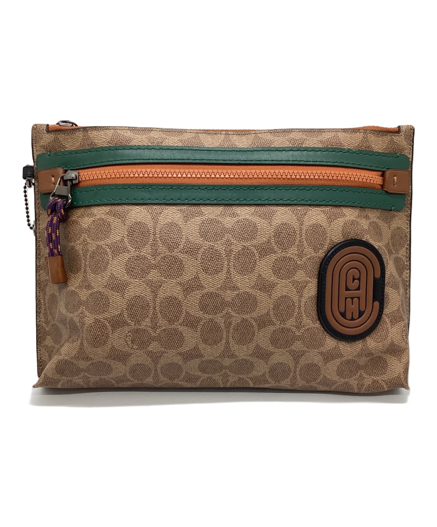 中古・古着通販】COACH (コーチ) セカンドバッグ シグネチャー 