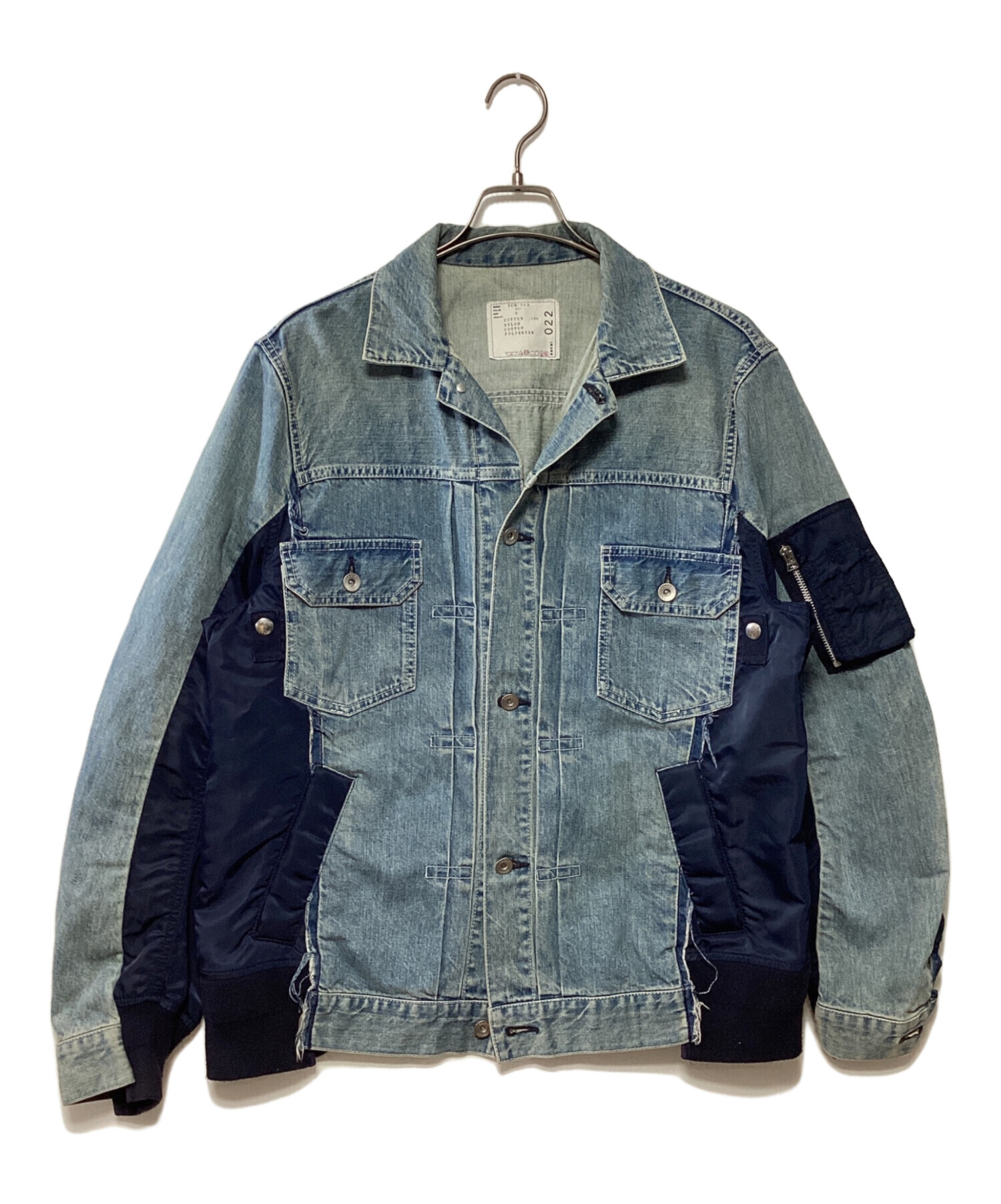 中古・古着通販】sacai (サカイ) Denim x MA-1 Jacket インディゴ 
