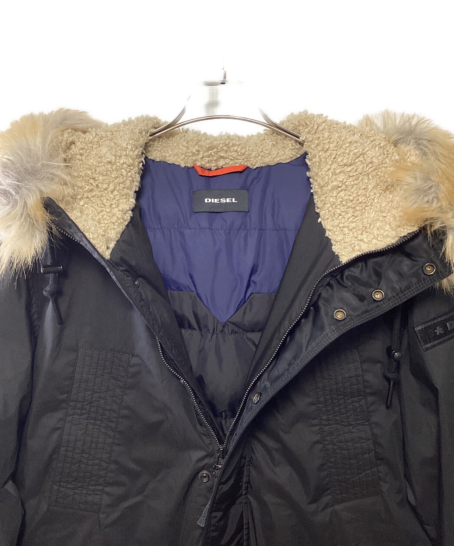 中古・古着通販】DIESEL (ディーゼル) ファー付きモッズコート