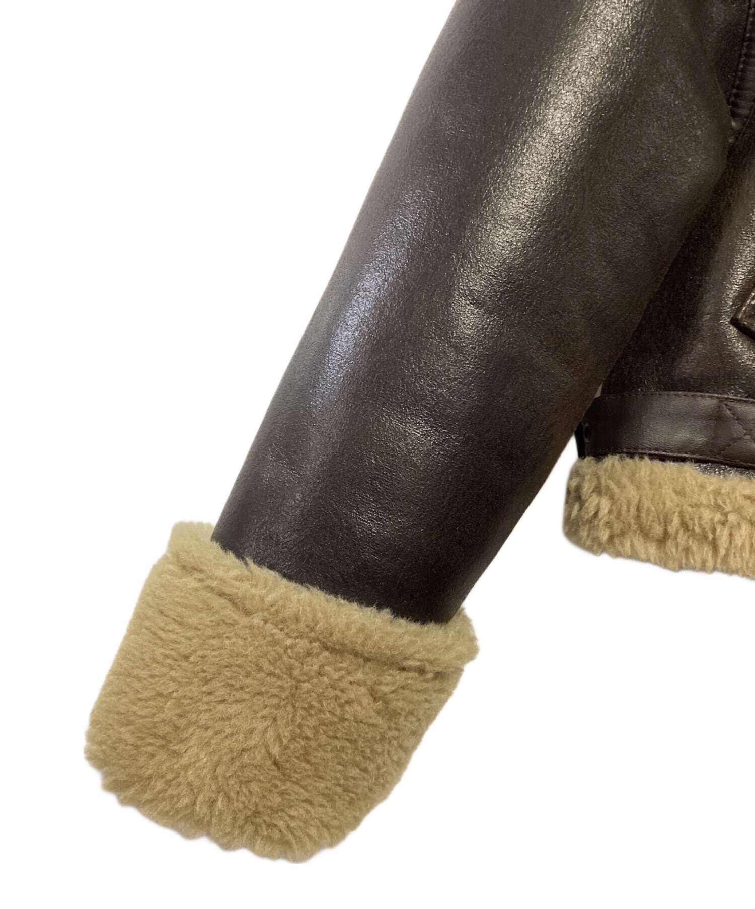 中古・古着通販】ZARA (ザラ) レザージャケット ブラウン サイズ:EUR L