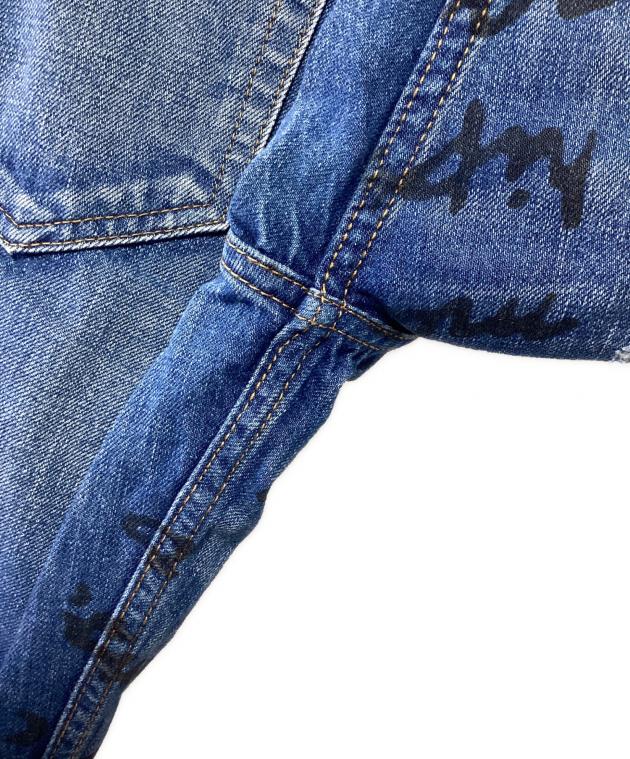 【新品未使用】ヴィヴィアンウエストウッド/ペイントユーズド加工デニム/ブルー/L PAINTER DENIM トラウザーズ(ブルー)（メンズ）（2612752002）｜ウェア