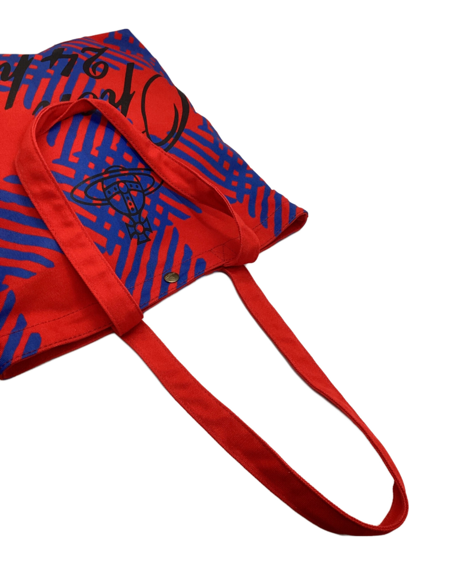 Vivienne Westwood キャンバストートバッグ レッド 中古・古着通販】Vivienne Westwood (ヴィヴィアンウエストウッド