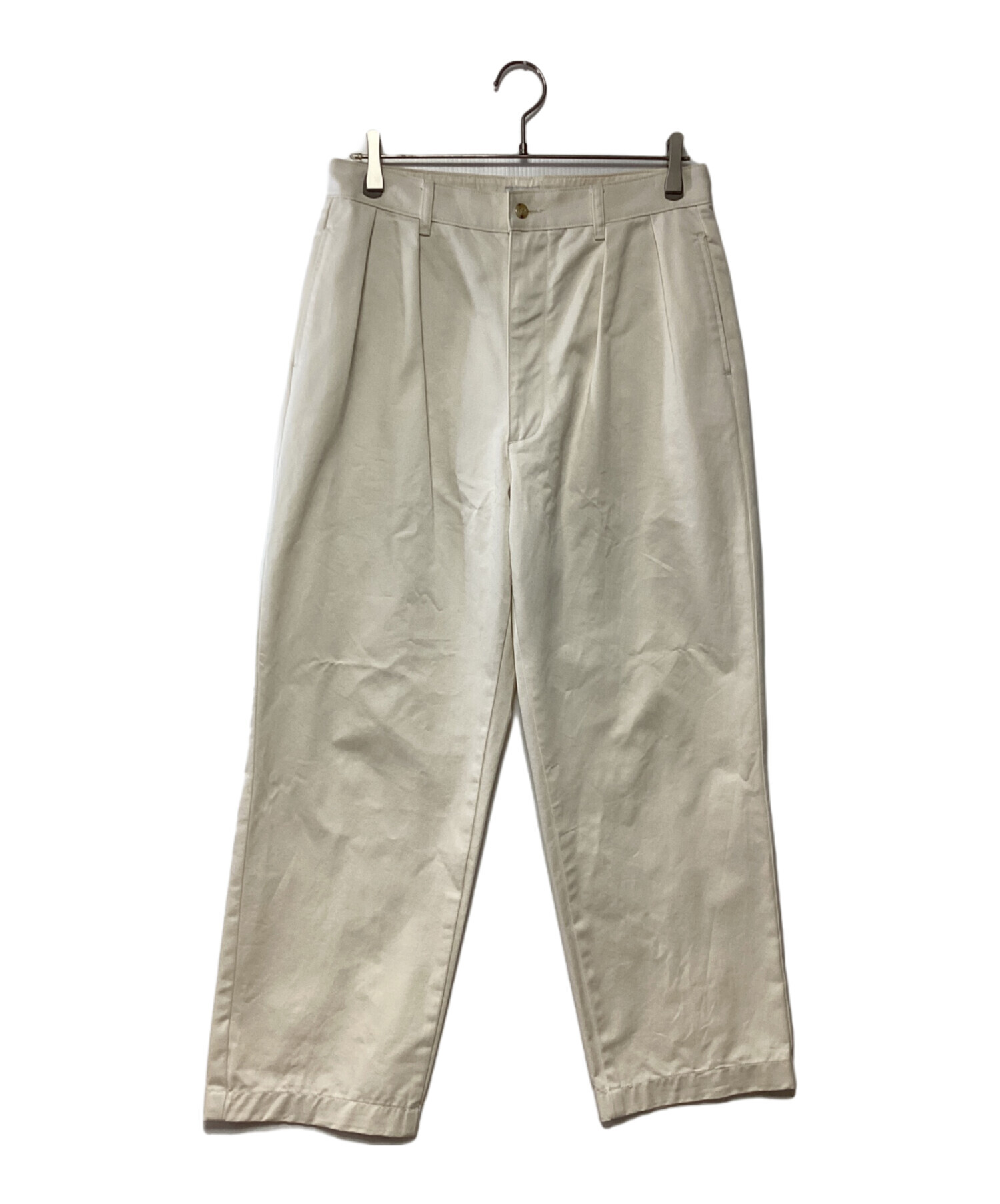 中古・古着通販】CIOTA (シオタ) 2タックチノパンツ ホワイト サイズ:5