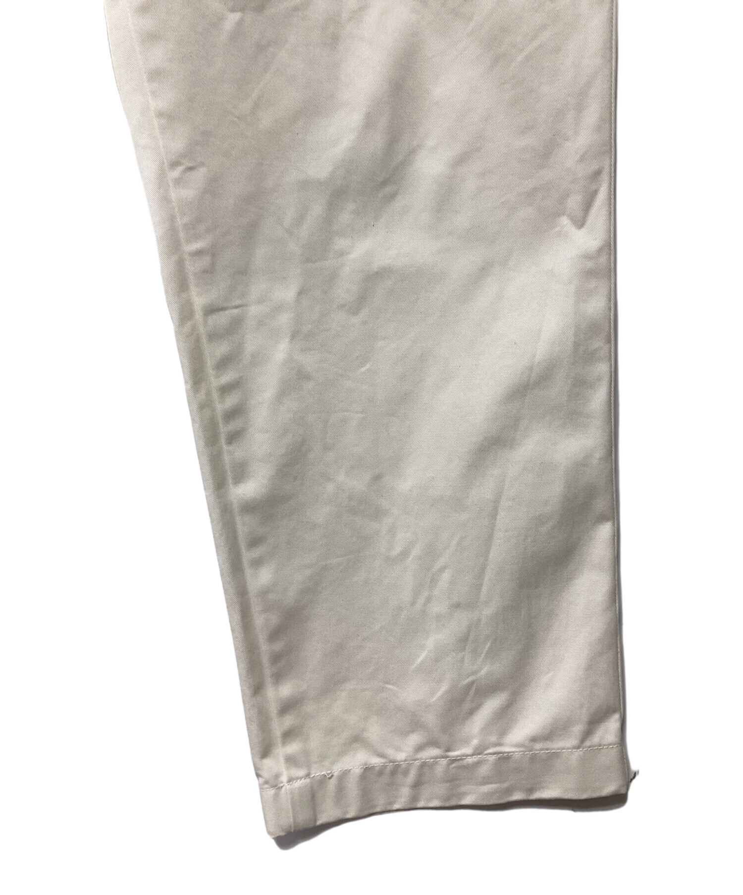 中古・古着通販】CIOTA (シオタ) 2タックチノパンツ ホワイト サイズ:5