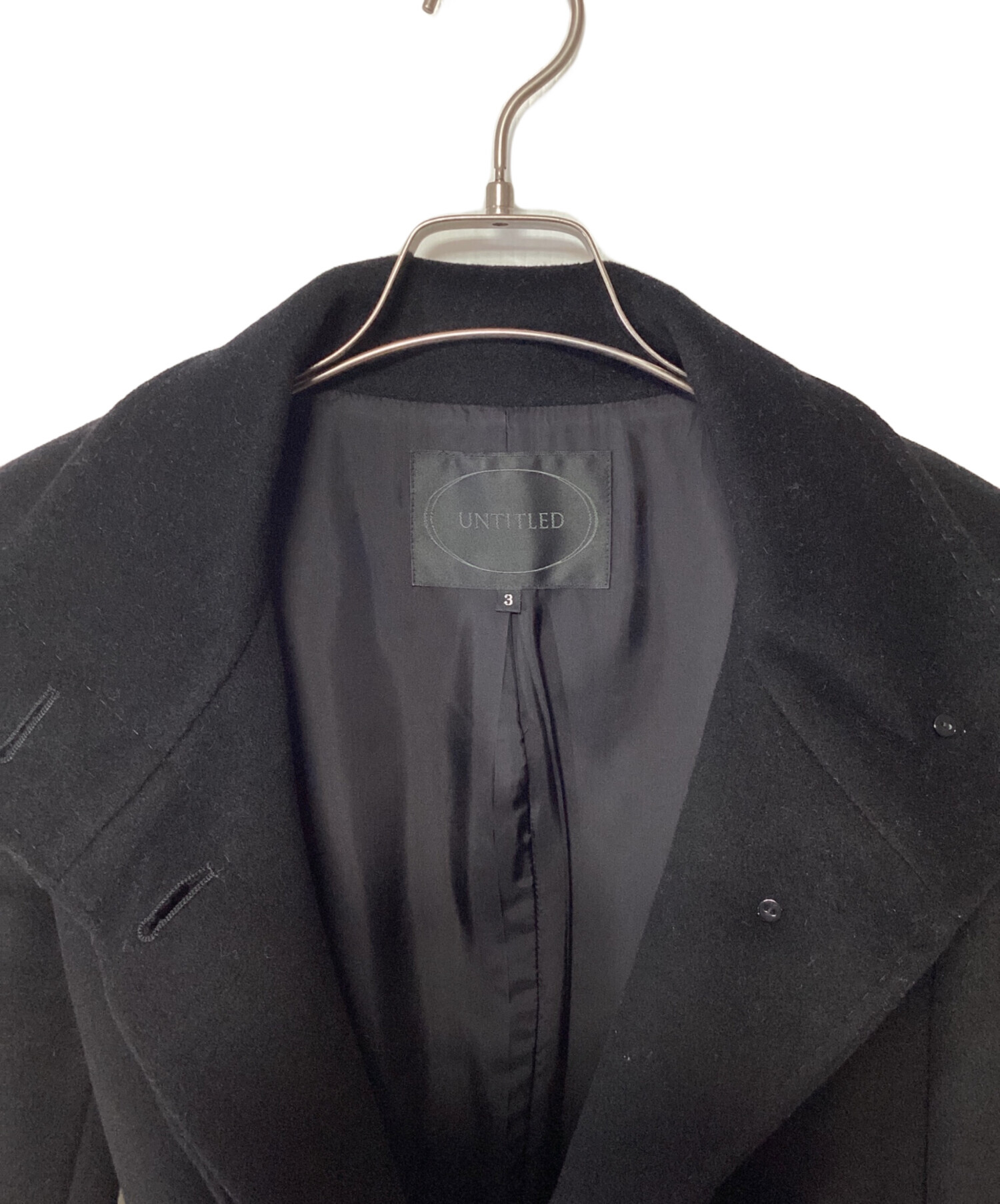 中古・古着通販】UNTITLED (アンタイトル) シャーフビーバーノーカラー