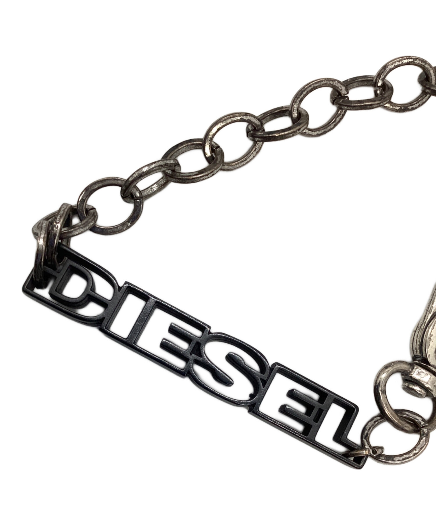 中古・古着通販】DIESEL (ディーゼル) ロゴブレスレット ブラック 