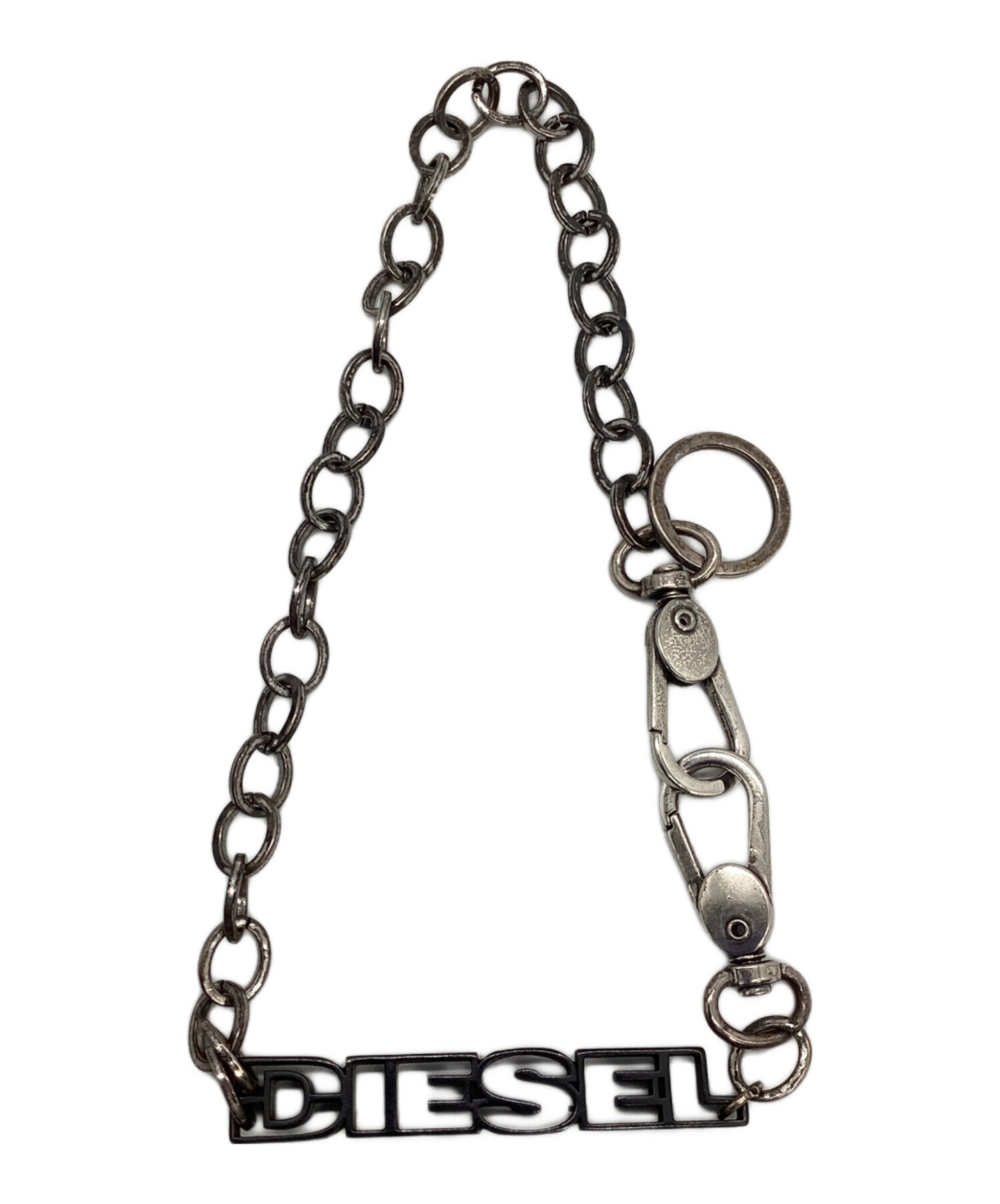 中古・古着通販】DIESEL (ディーゼル) ロゴブレスレット ブラック 