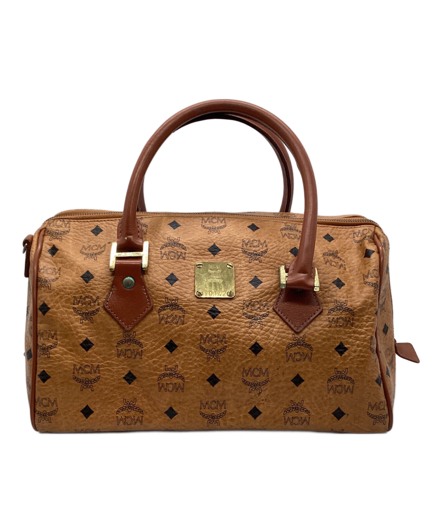 MCM スタッズ付きレザーバングル3点セット