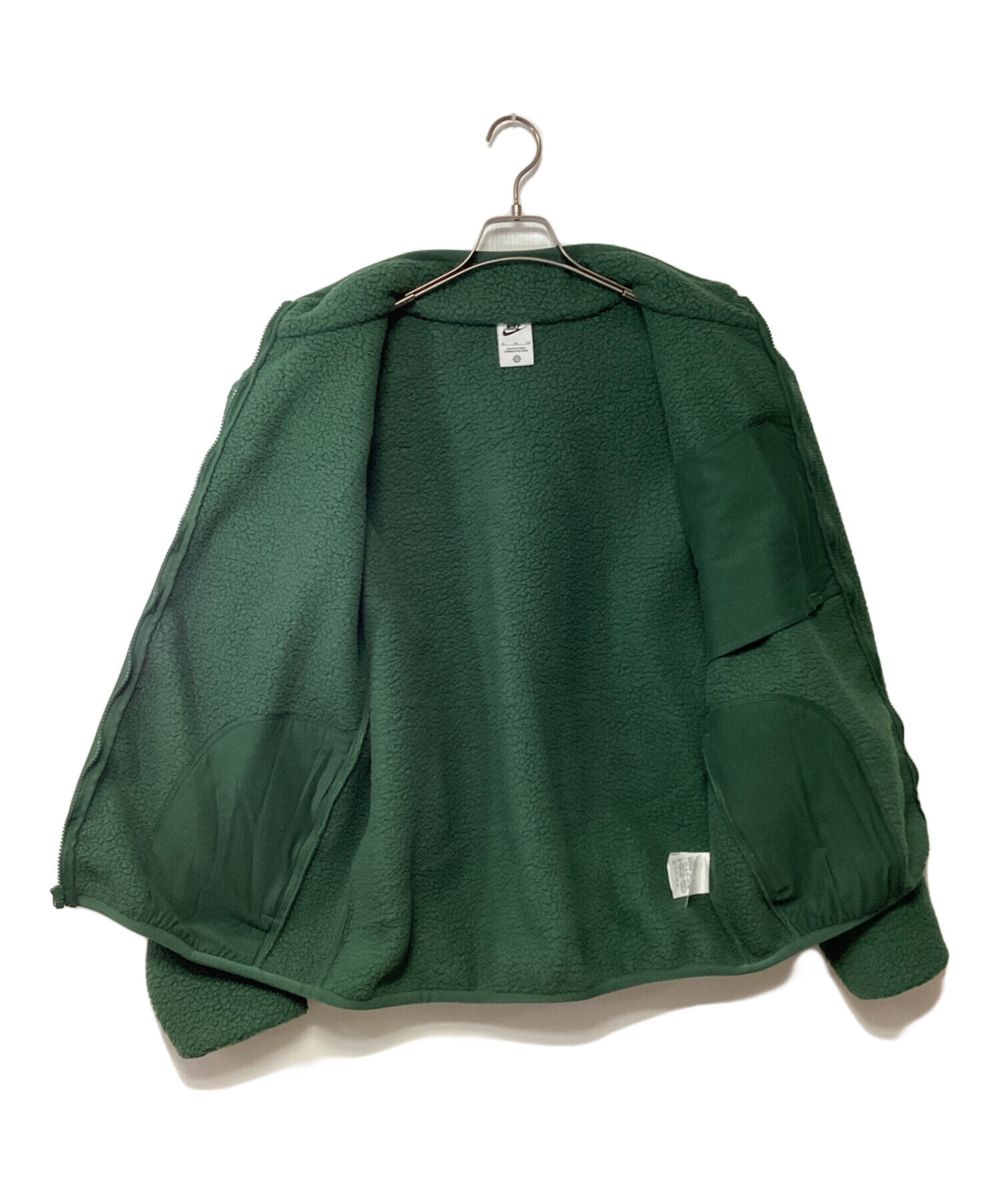 中古・古着通販】NIKE (ナイキ) フリースジャケット グリーン サイズ
