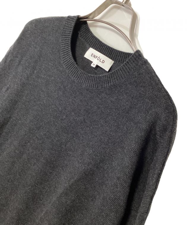 中古・古着通販】ENFOLD (エンフォルド) ニットワンピース ブラック