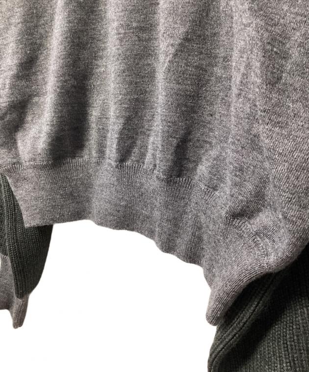 中古・古着通販】ENFOLD (エンフォルド) 厚手ニット グレー サイズ:38