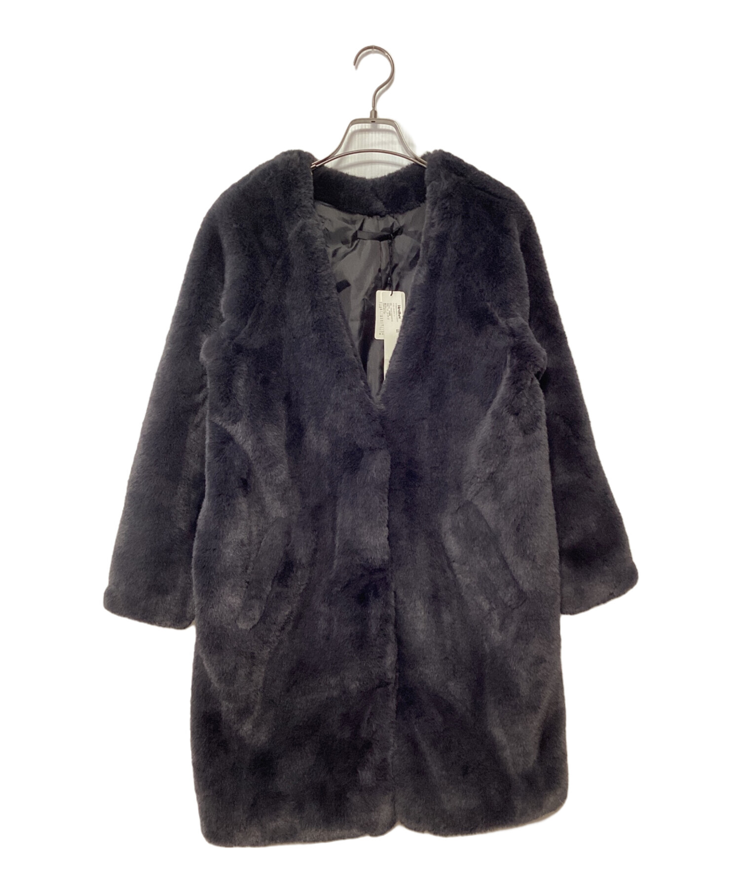 ファー ジャケット コート 古着 中古・古着通販】Heather (ヘザー) フェイクファーロングコート