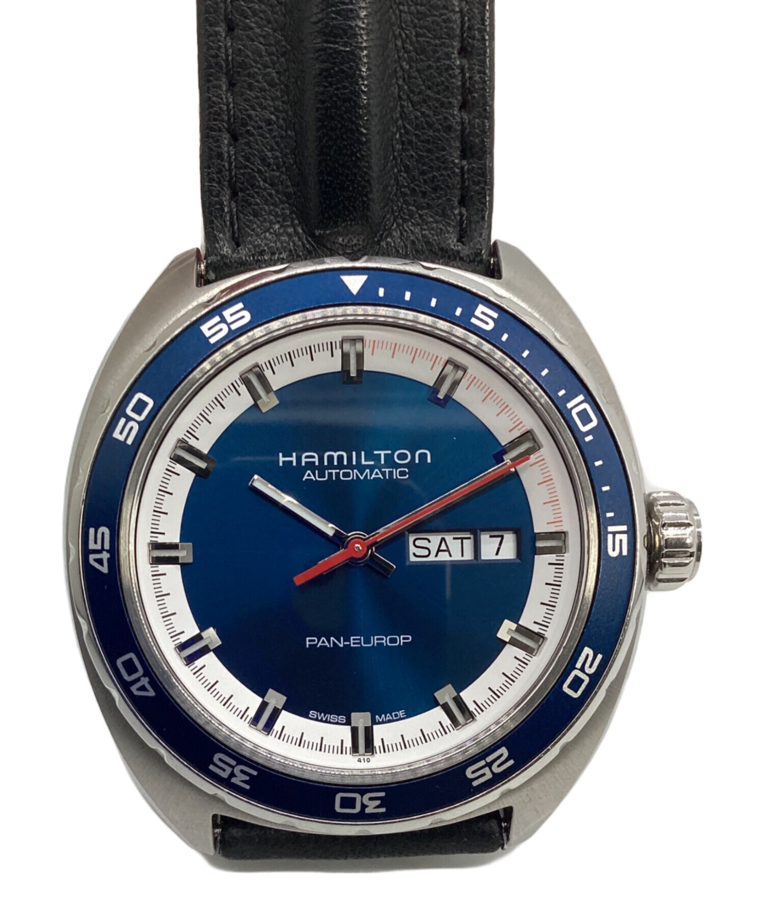 中古・古着通販】HAMILTON (ハミルトン) 腕時計 パンユーロ ネイビー 