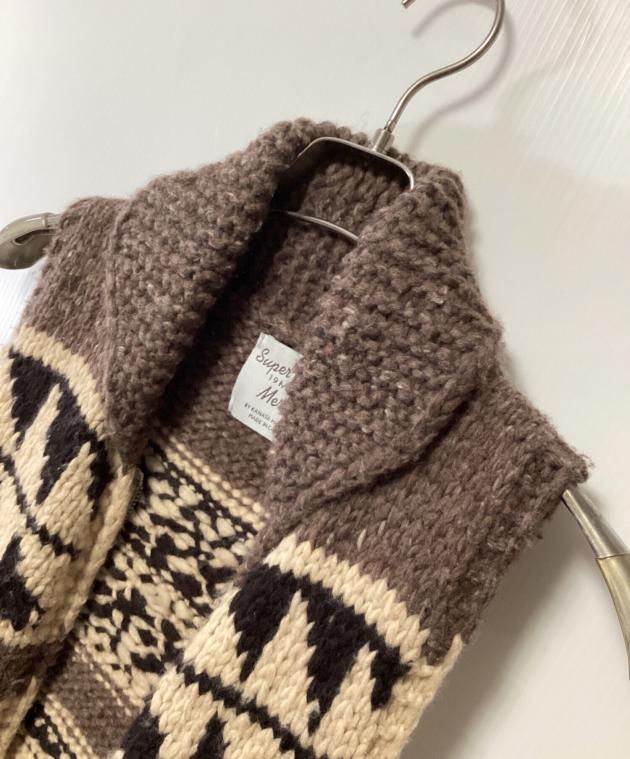 中古・古着通販】KANATA (カナタ) カウチンニットベスト ブラウン